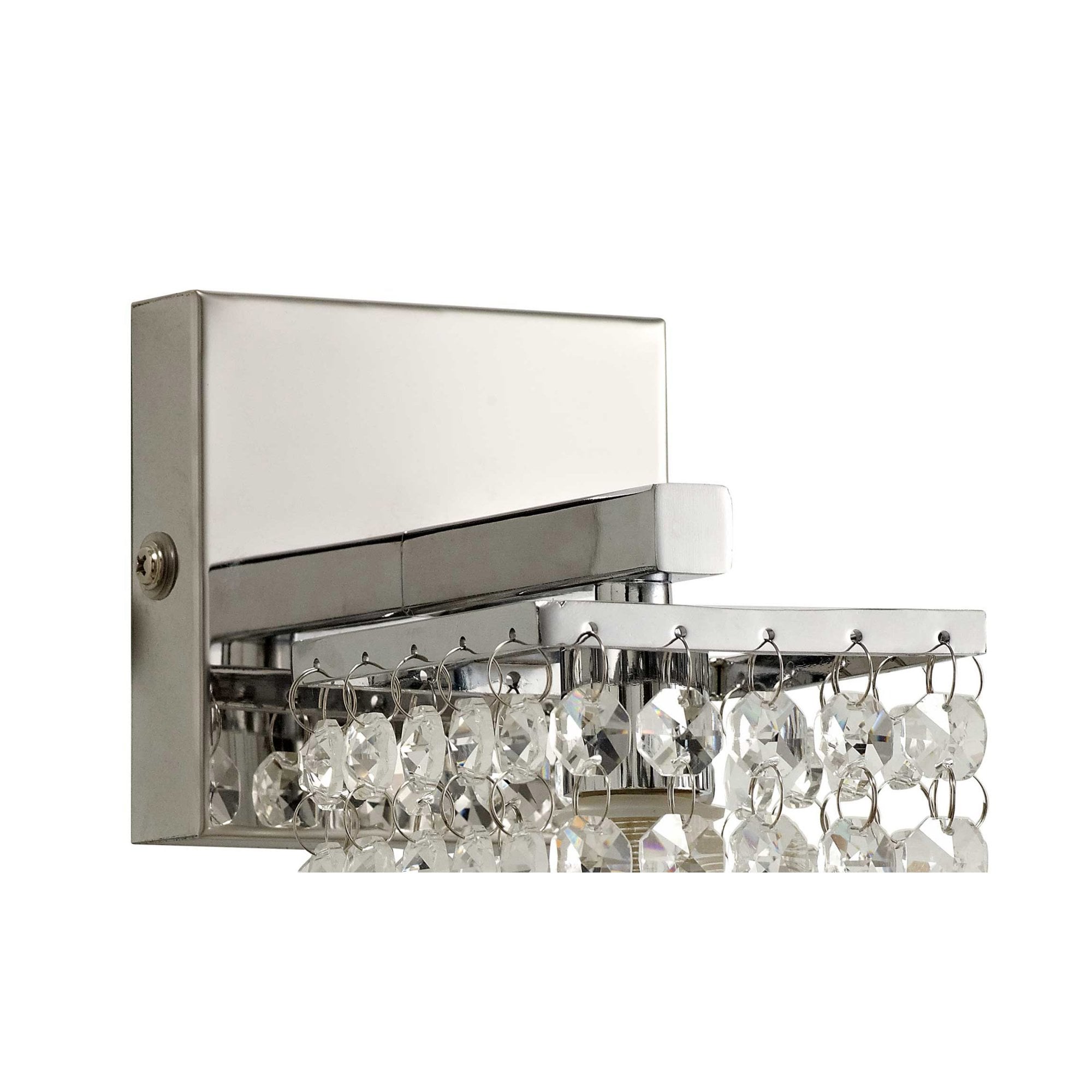Fabula Hatfields Single Wall Lamp - Polished Chrome & Crystal - IP44
