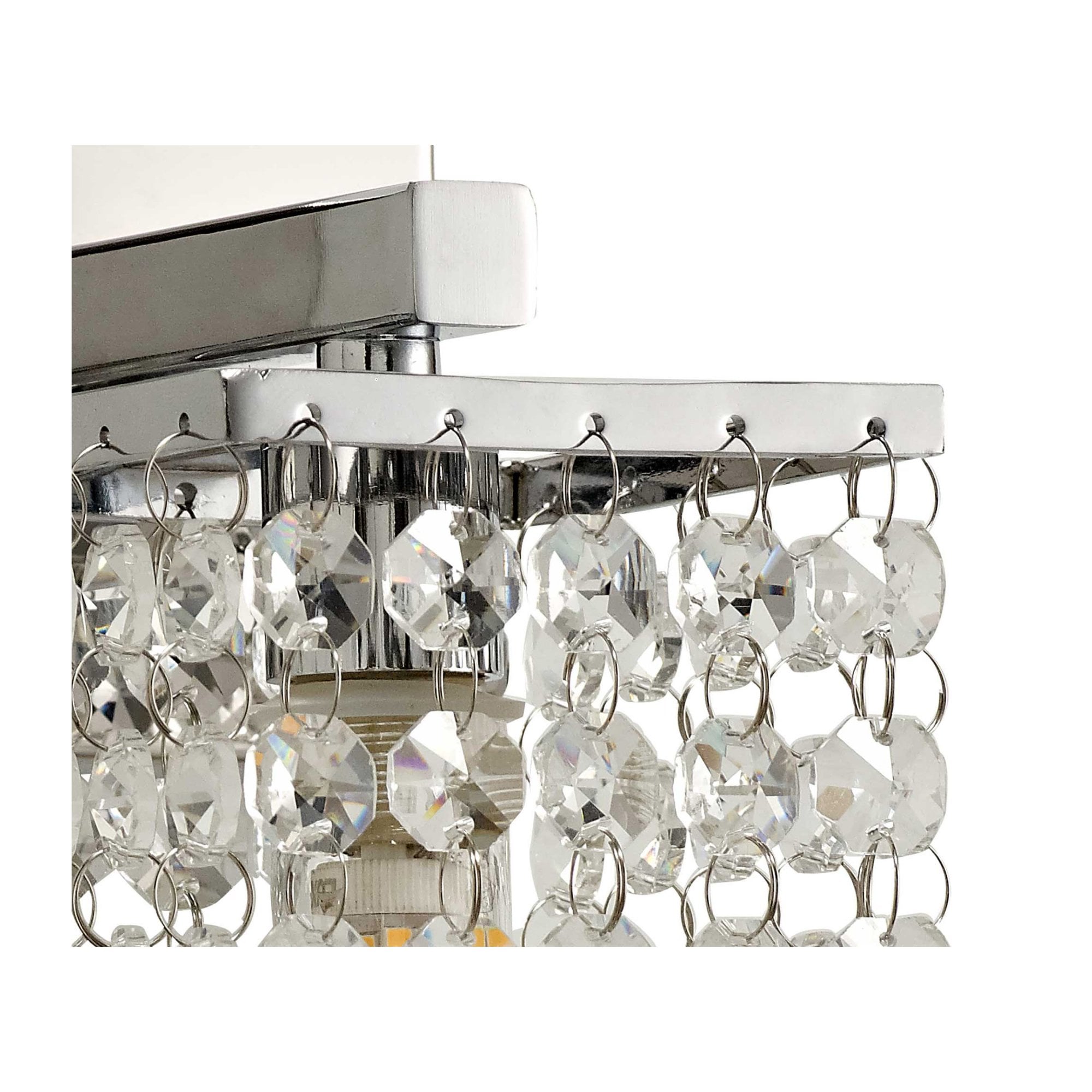 Fabula Hatfields Single Wall Lamp - Polished Chrome & Crystal - IP44