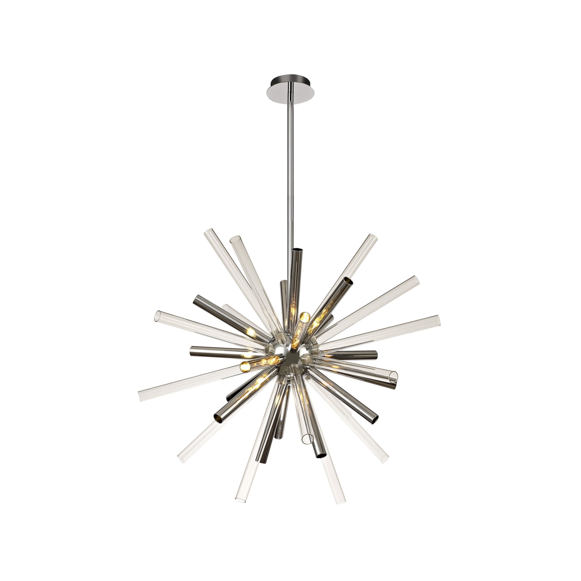 Fabula Chelmsford 16 Light Pendant - Polished Chrome, Clear & Chrome Glass
