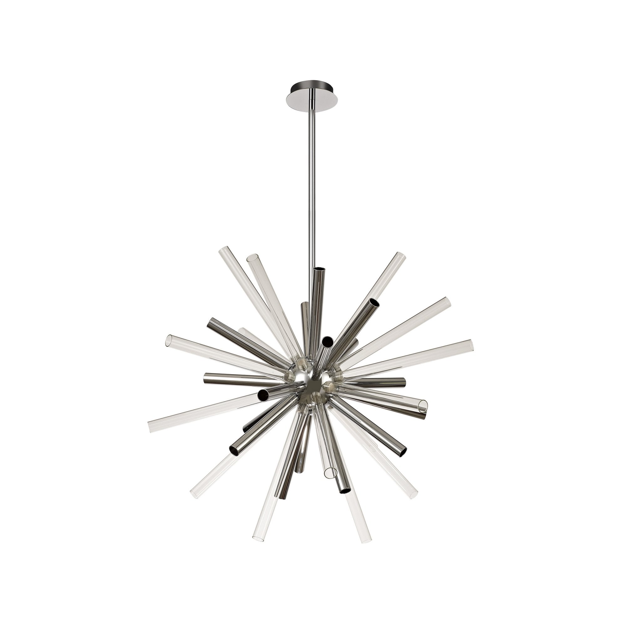 Fabula Chelmsford 16 Light Pendant - Polished Chrome, Clear & Chrome Glass