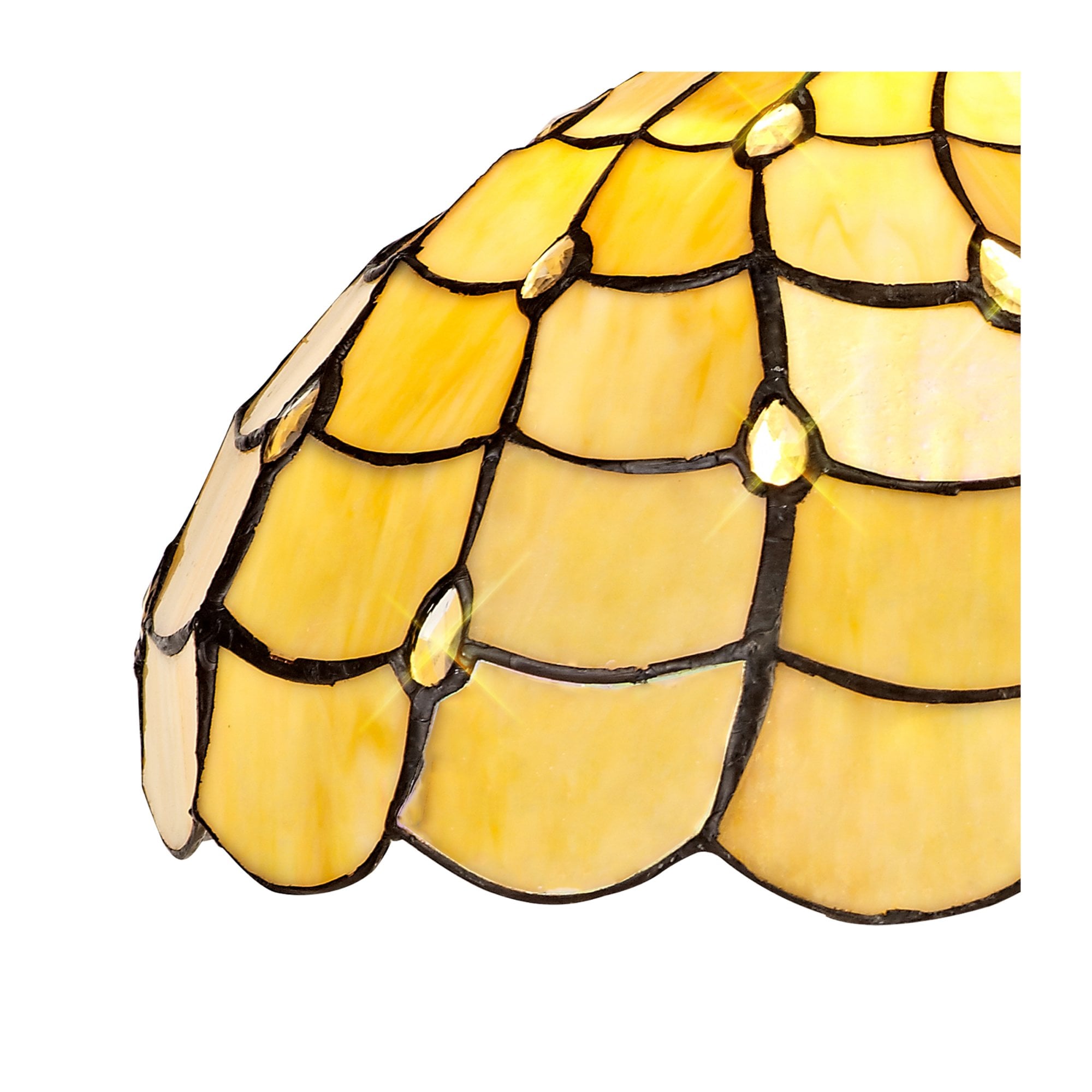 Fabula Crescent 30cm Tiffany Shade - Beige - Shade Only