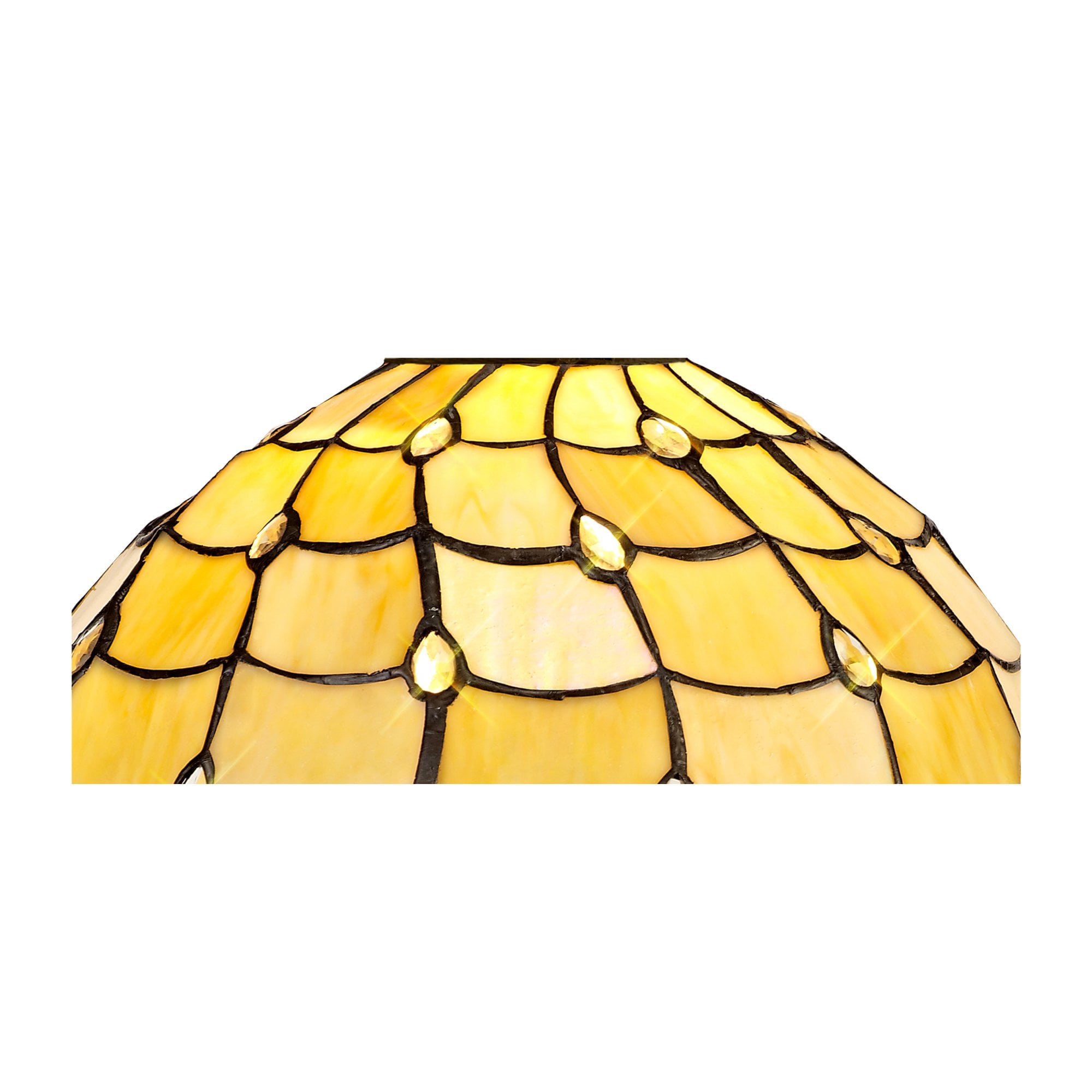 Fabula Crescent 30cm Tiffany Shade - Beige - Shade Only