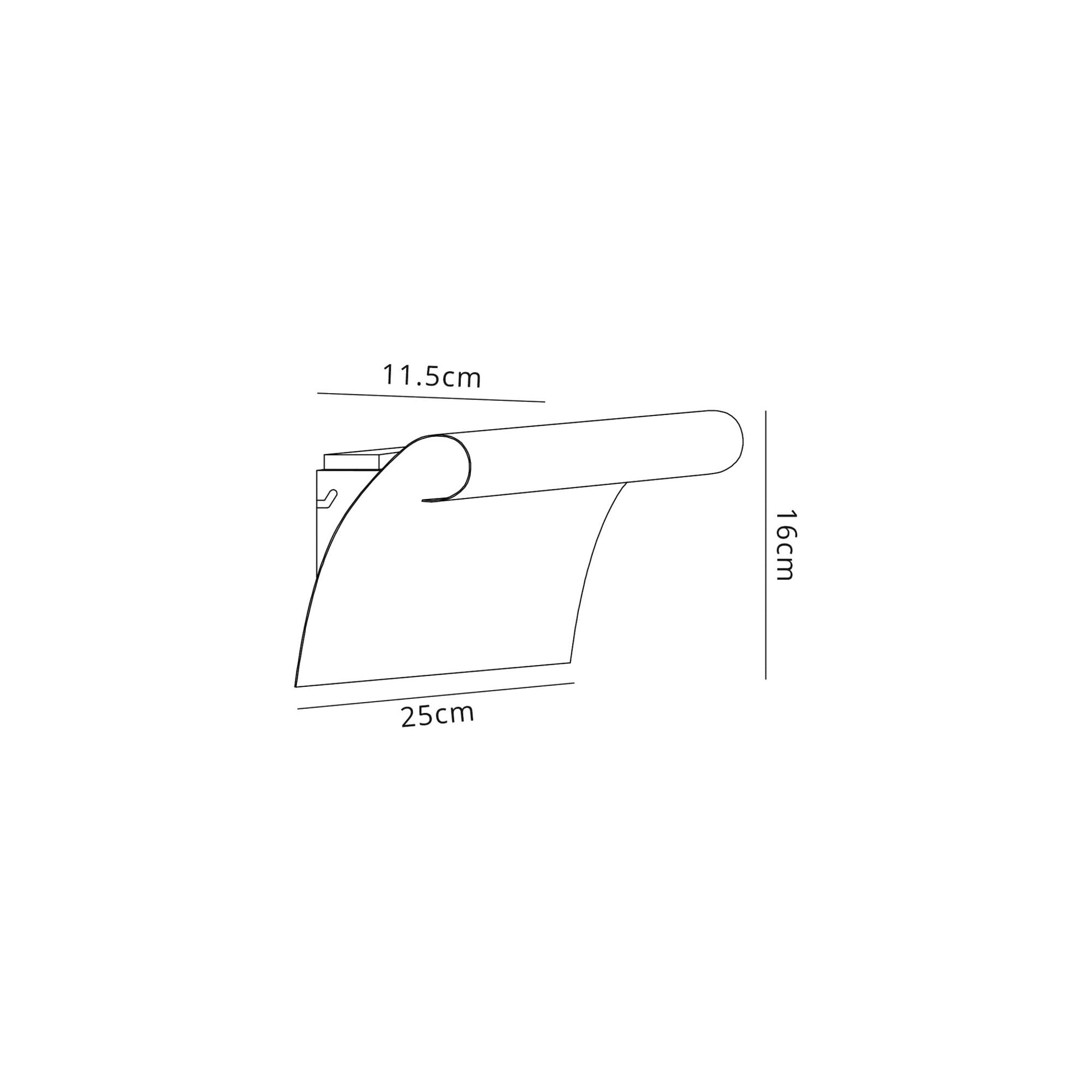 Fabula Avril 12W LED Wall Lamp - Sand White & Polished Chrome