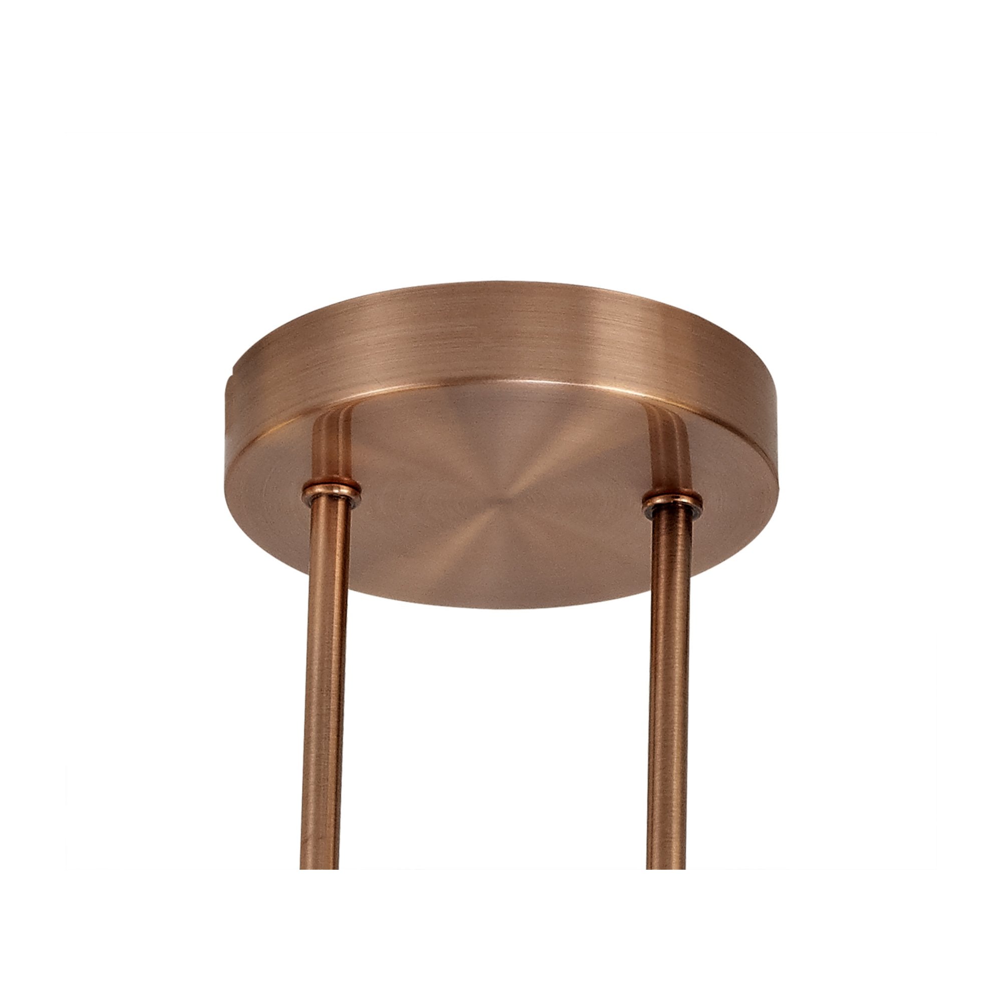 Fabula Roding 4 Light Semi-Flush Light - Antique Copper, Opal & Copper Glass