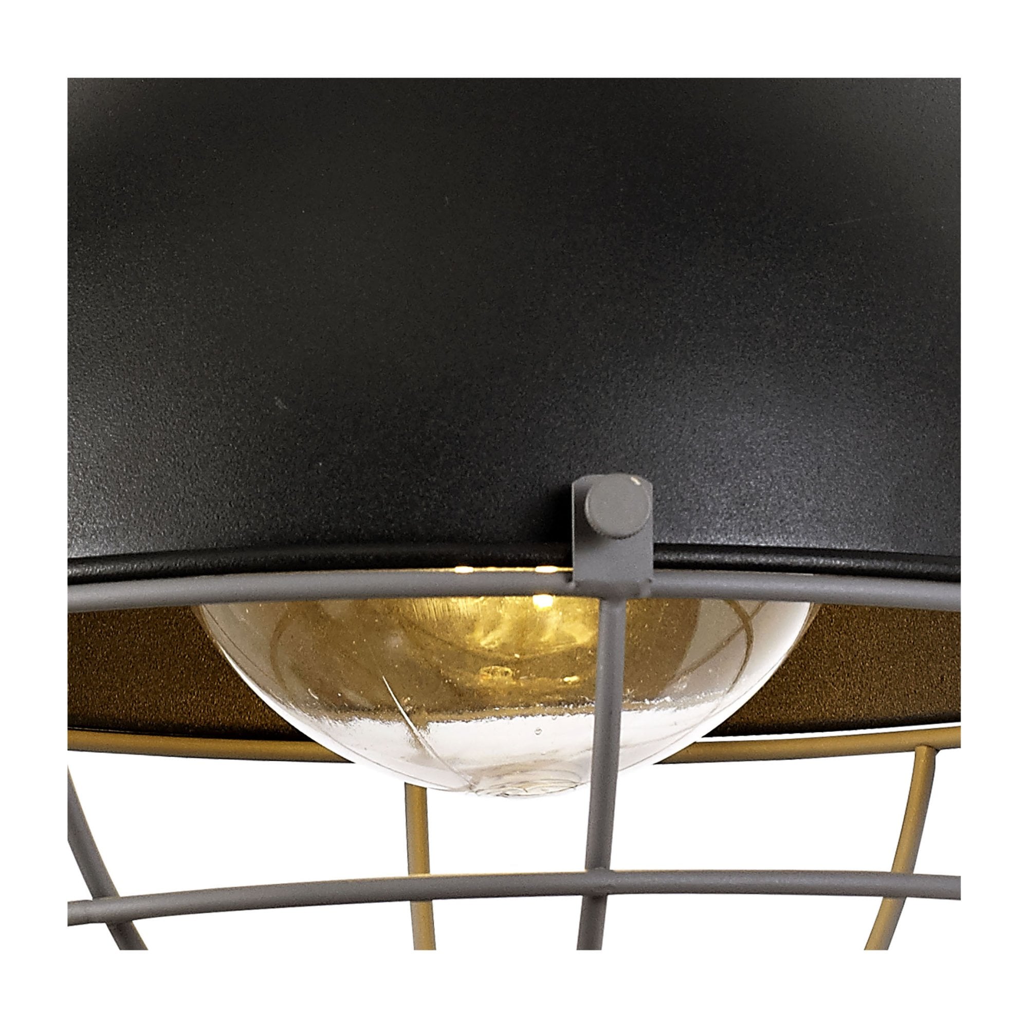 Fabula Hillcrest Wall Lamp - Matt Black & Grey - IP65