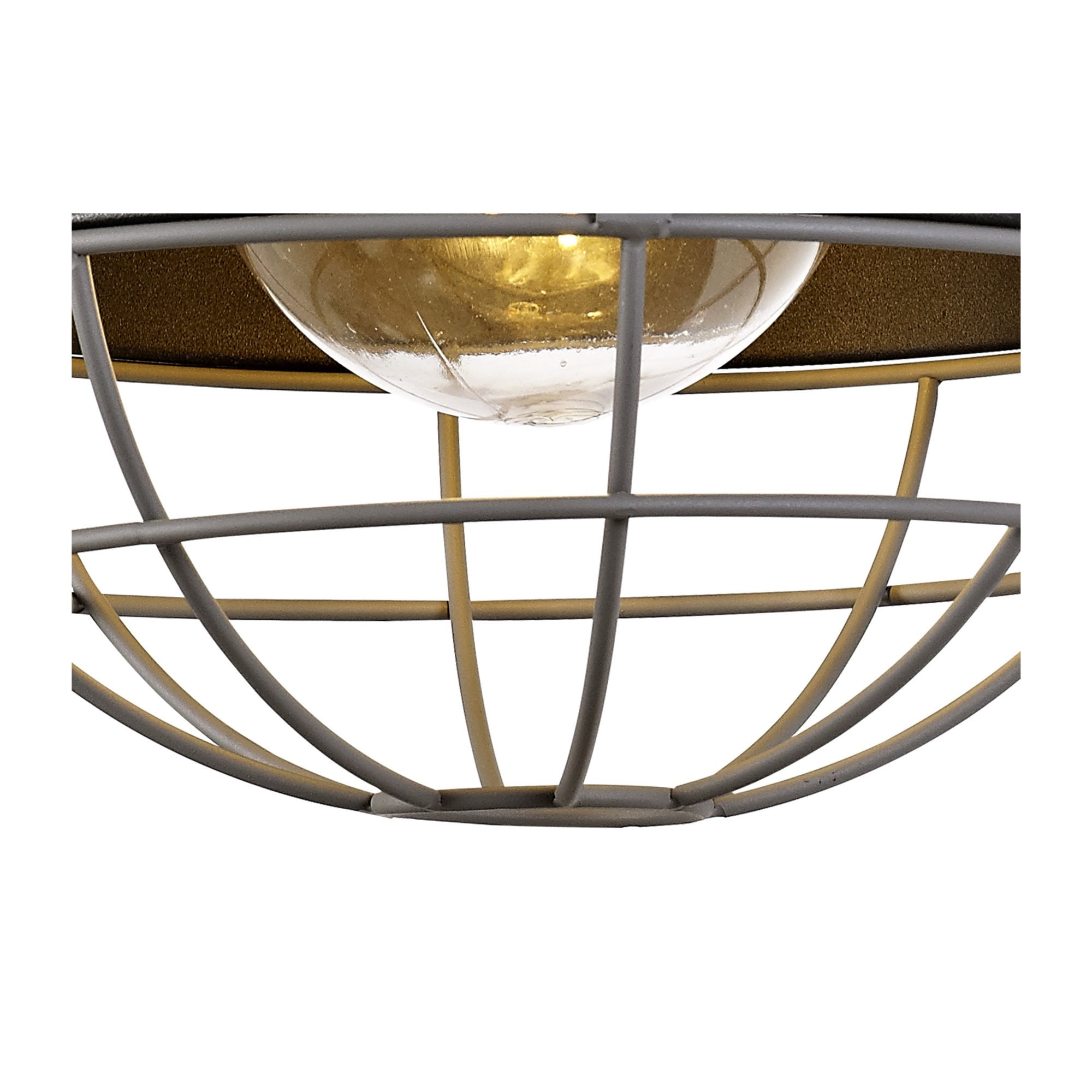 Fabula Hillcrest Wall Lamp - Matt Black & Grey - IP65