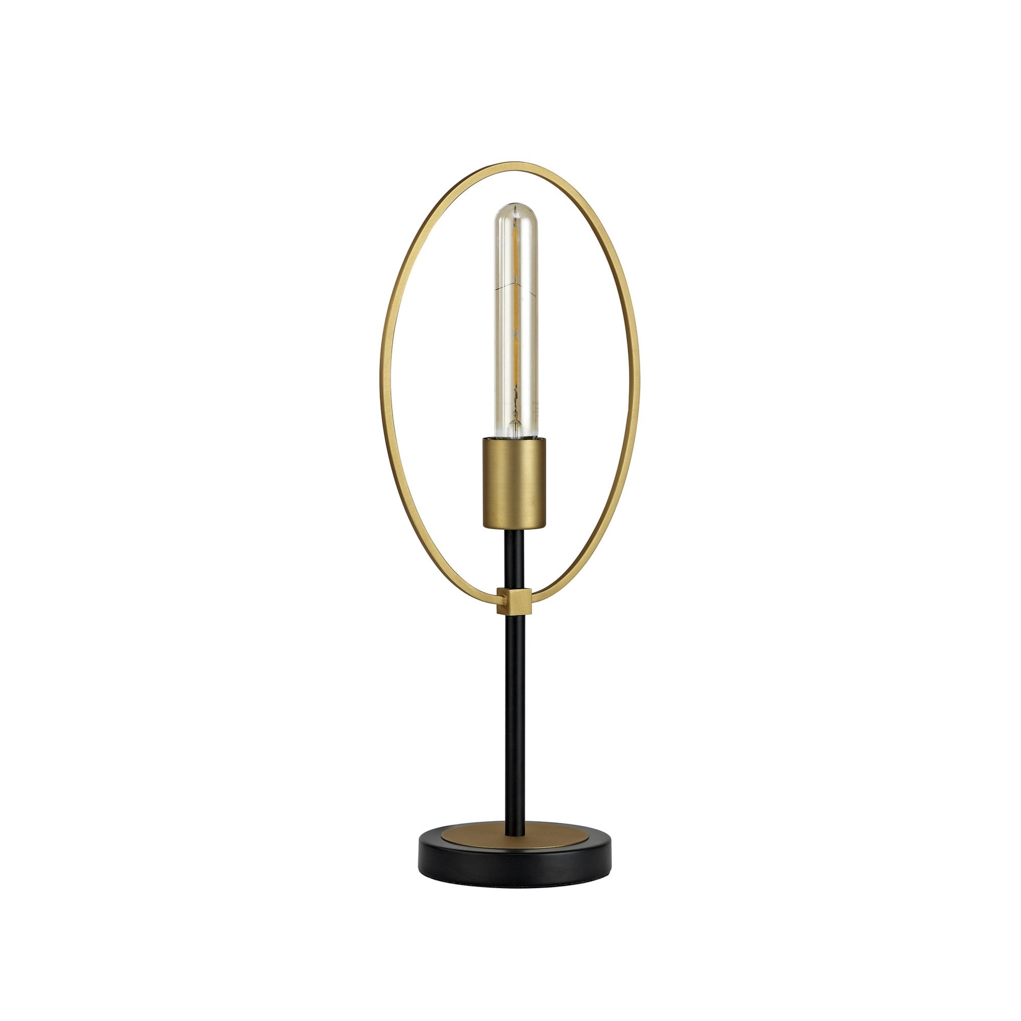 Fabula Silverdale Single Table Lamp - Sand Gold & Matt Black