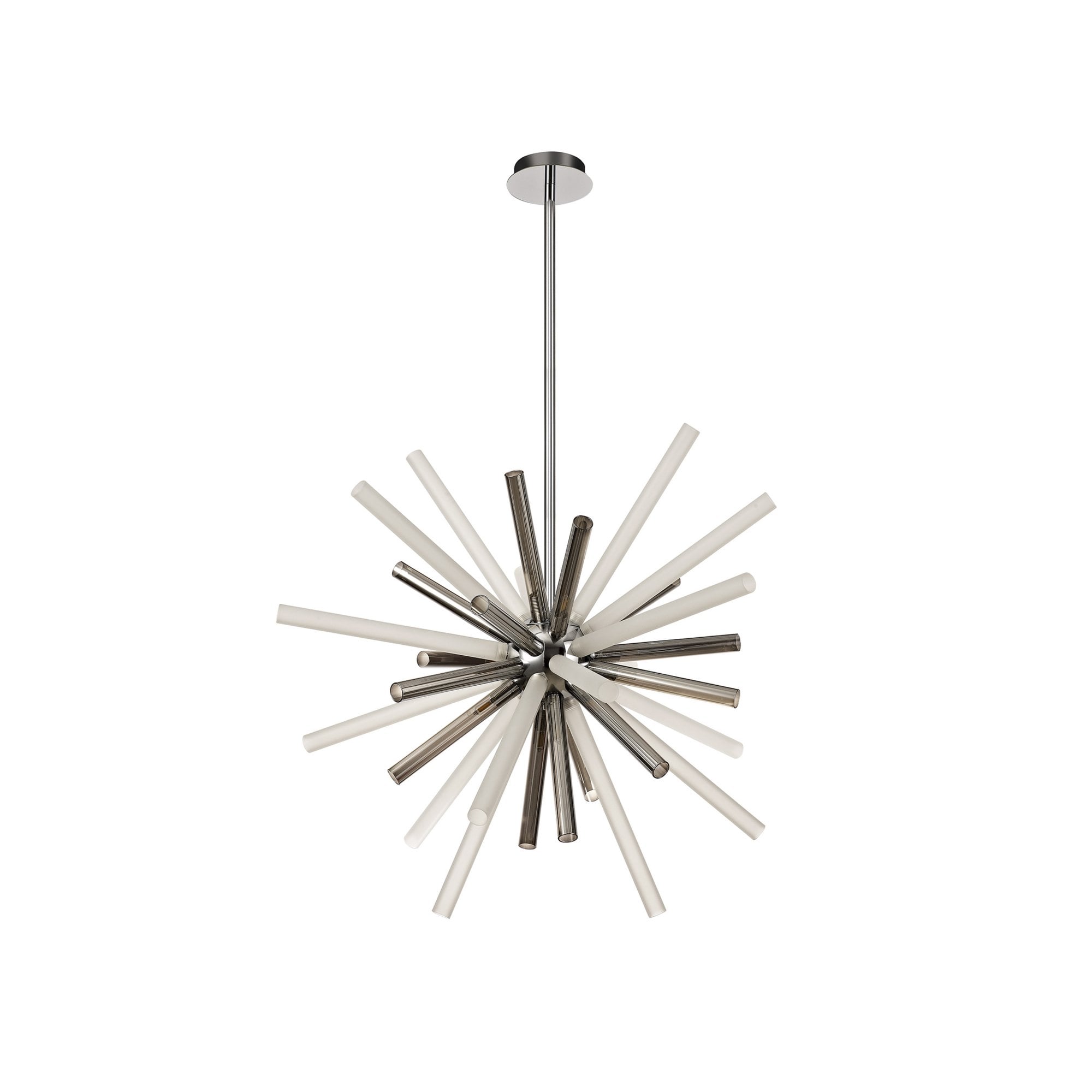 Fabula Chelmsford 16 Light Pendant - Polished Chrome, Smoked & Frosted Glass