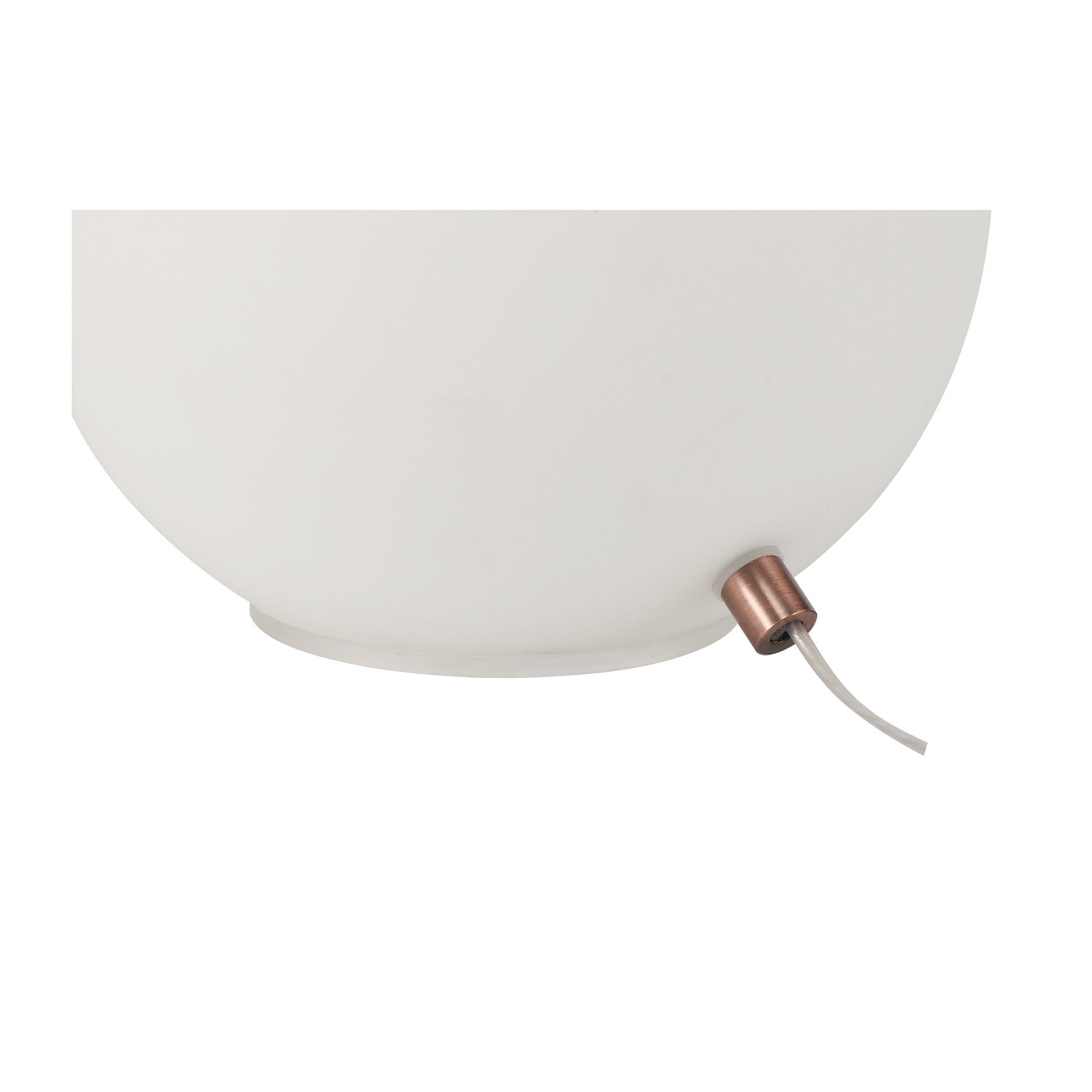 Fabula Roding Single Table Lamp - Antique Copper & Opal Glass