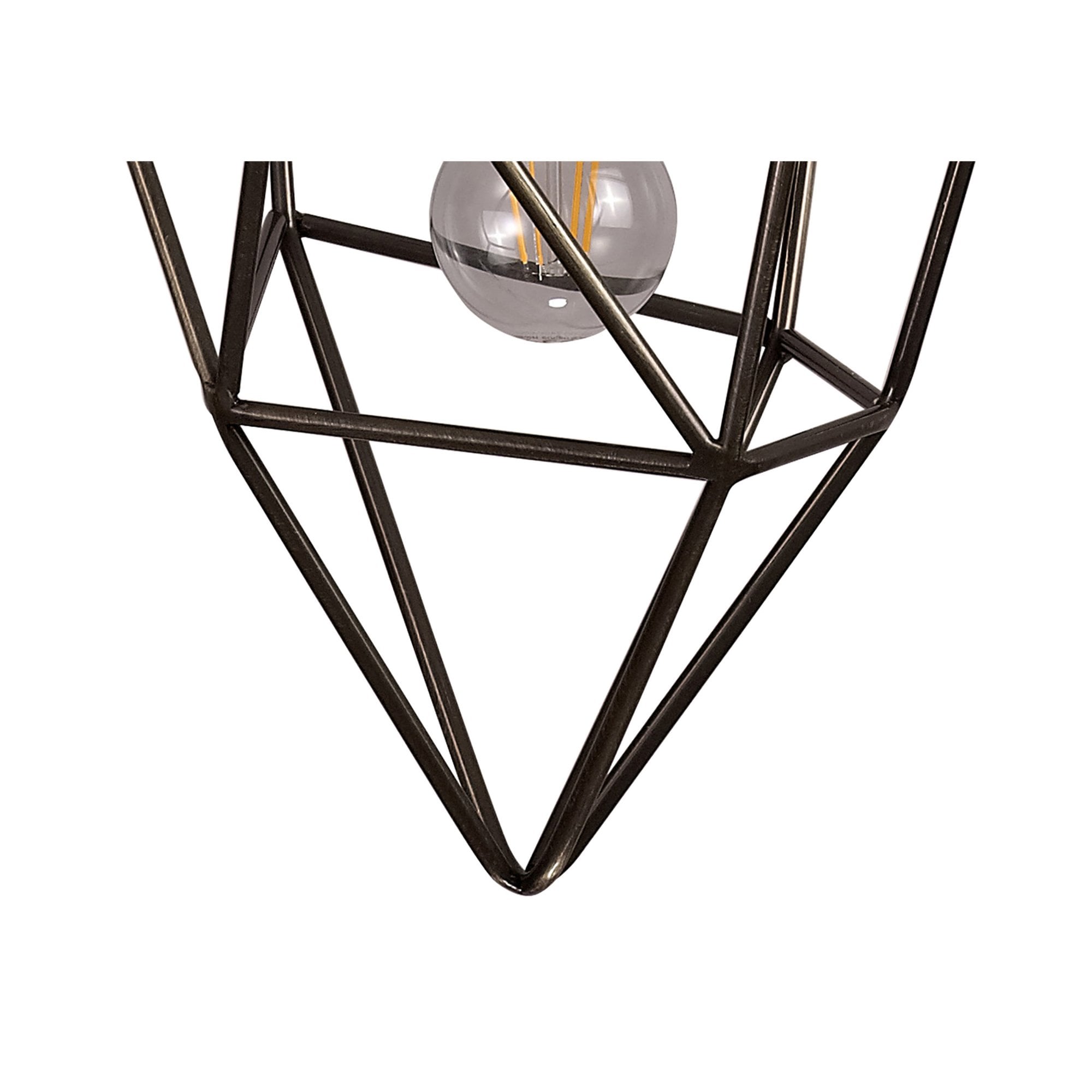 Fabula Austen Medium Single Pendant - Antique Brass