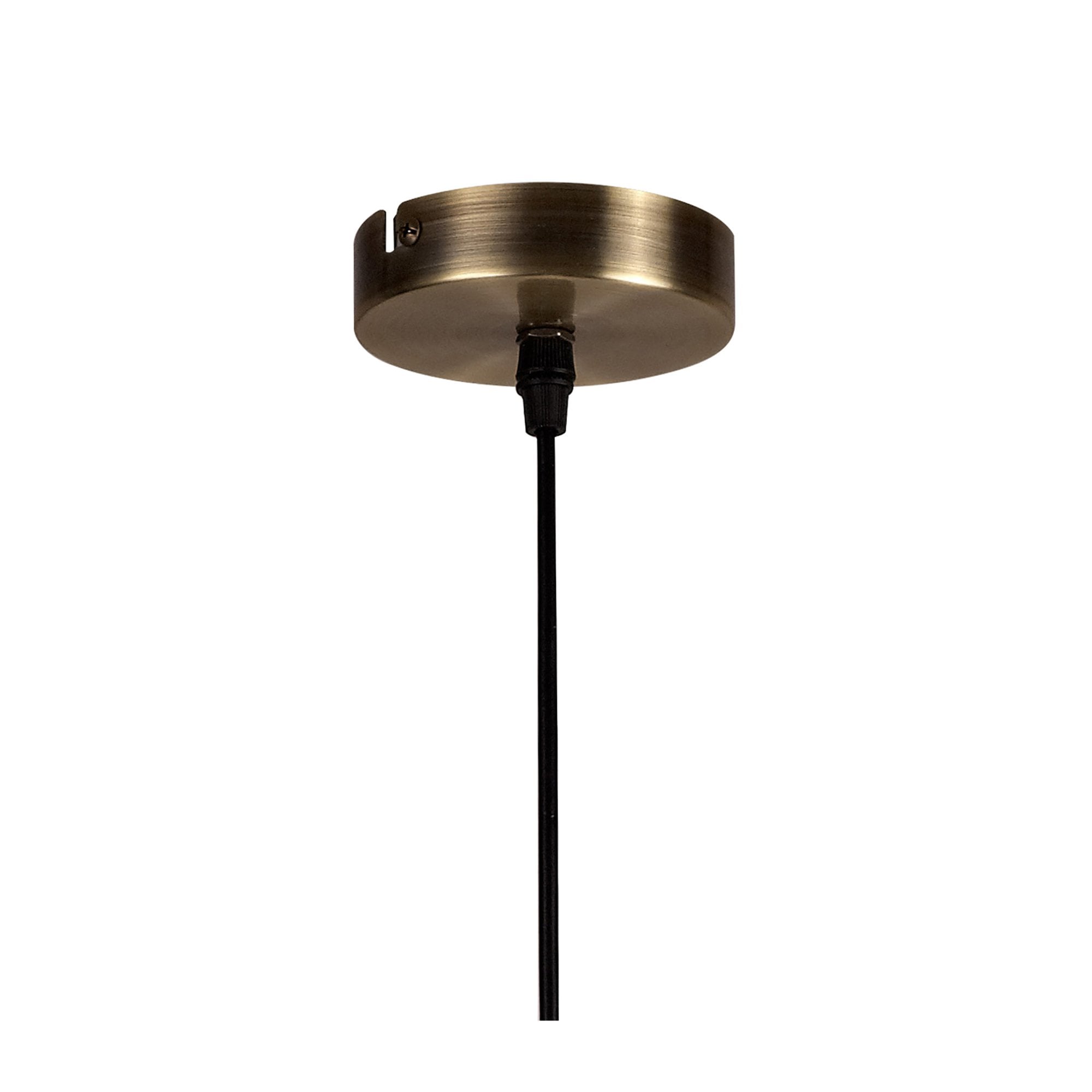 Fabula Austen Medium Single Pendant - Antique Brass