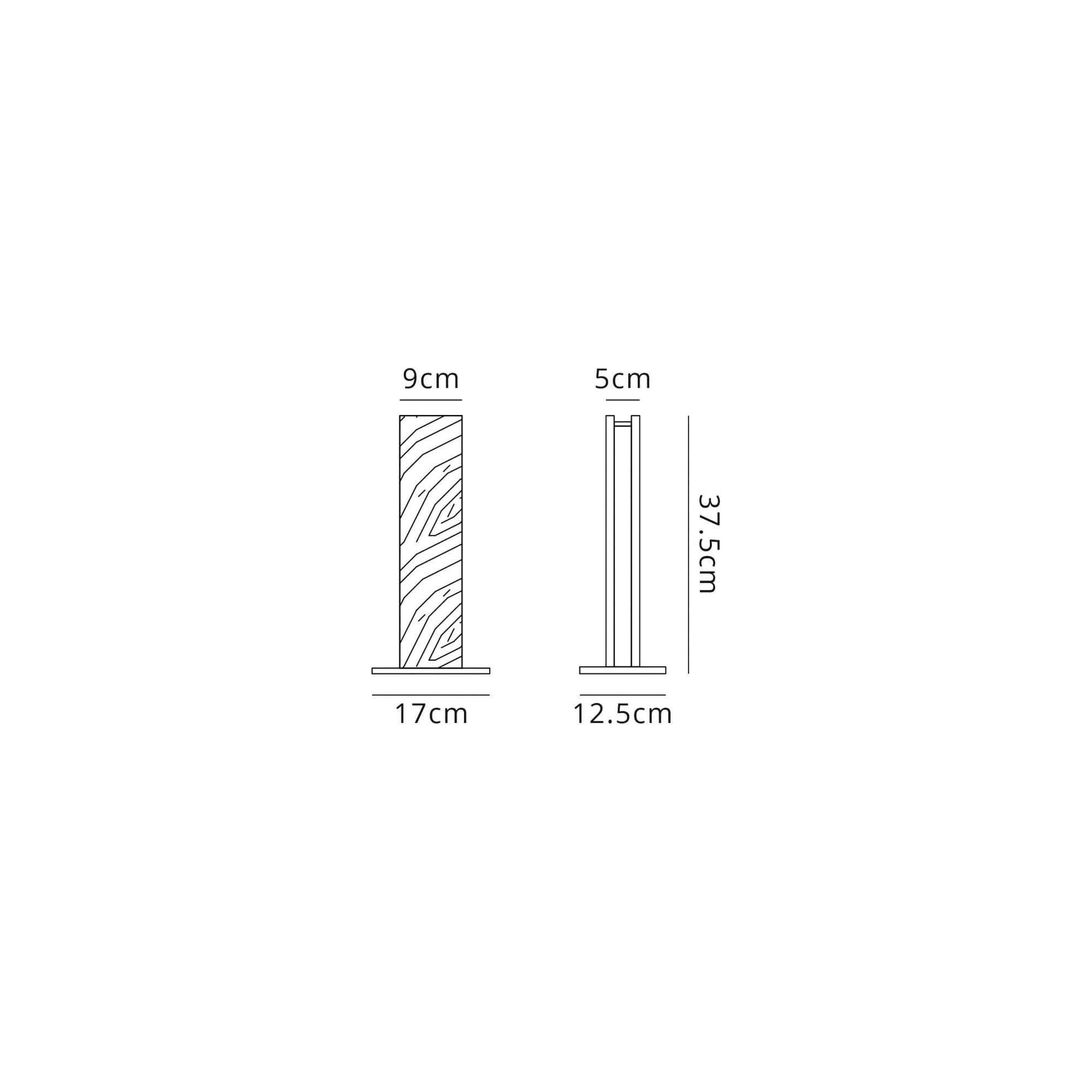 Fabula Whitehall 2 Light LED Table Lamp - Oak & Sand White