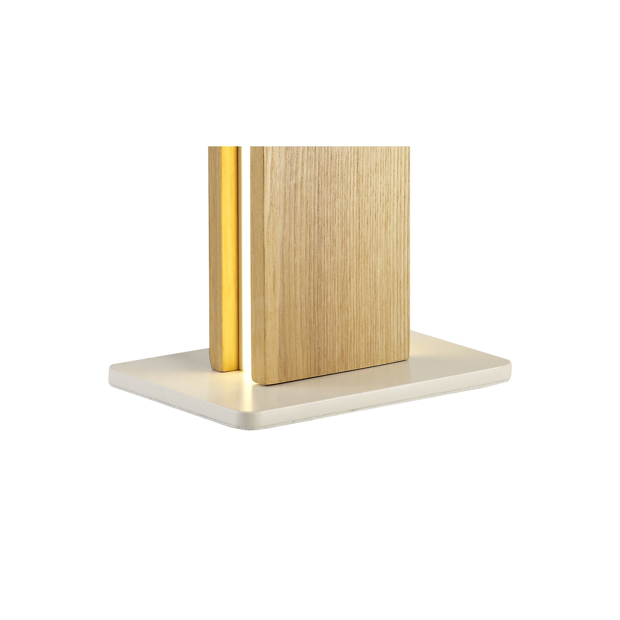 Fabula Whitehall 2 Light LED Table Lamp - Oak & Sand White