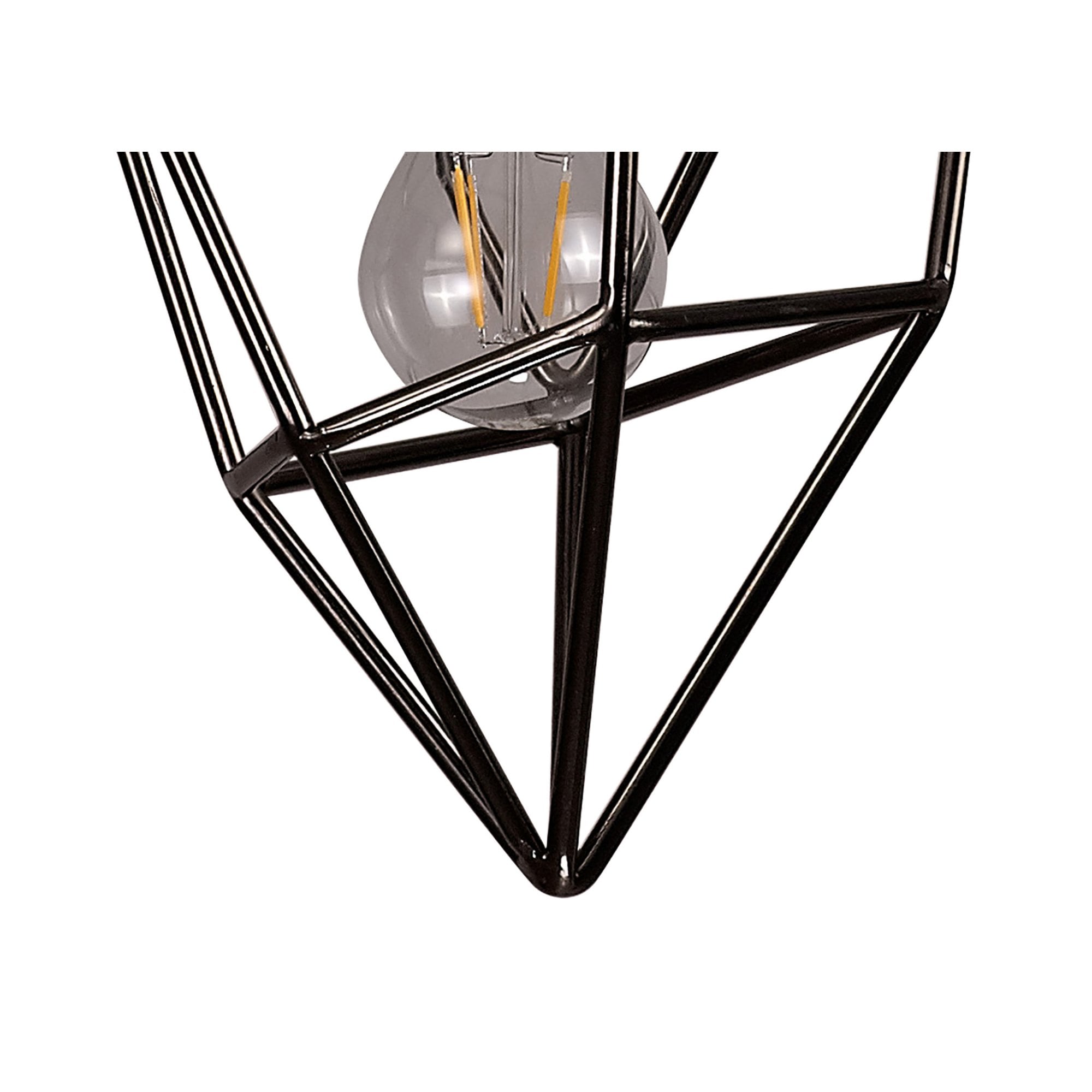 Fabula Austen Small Single Pendant - Black Nickel