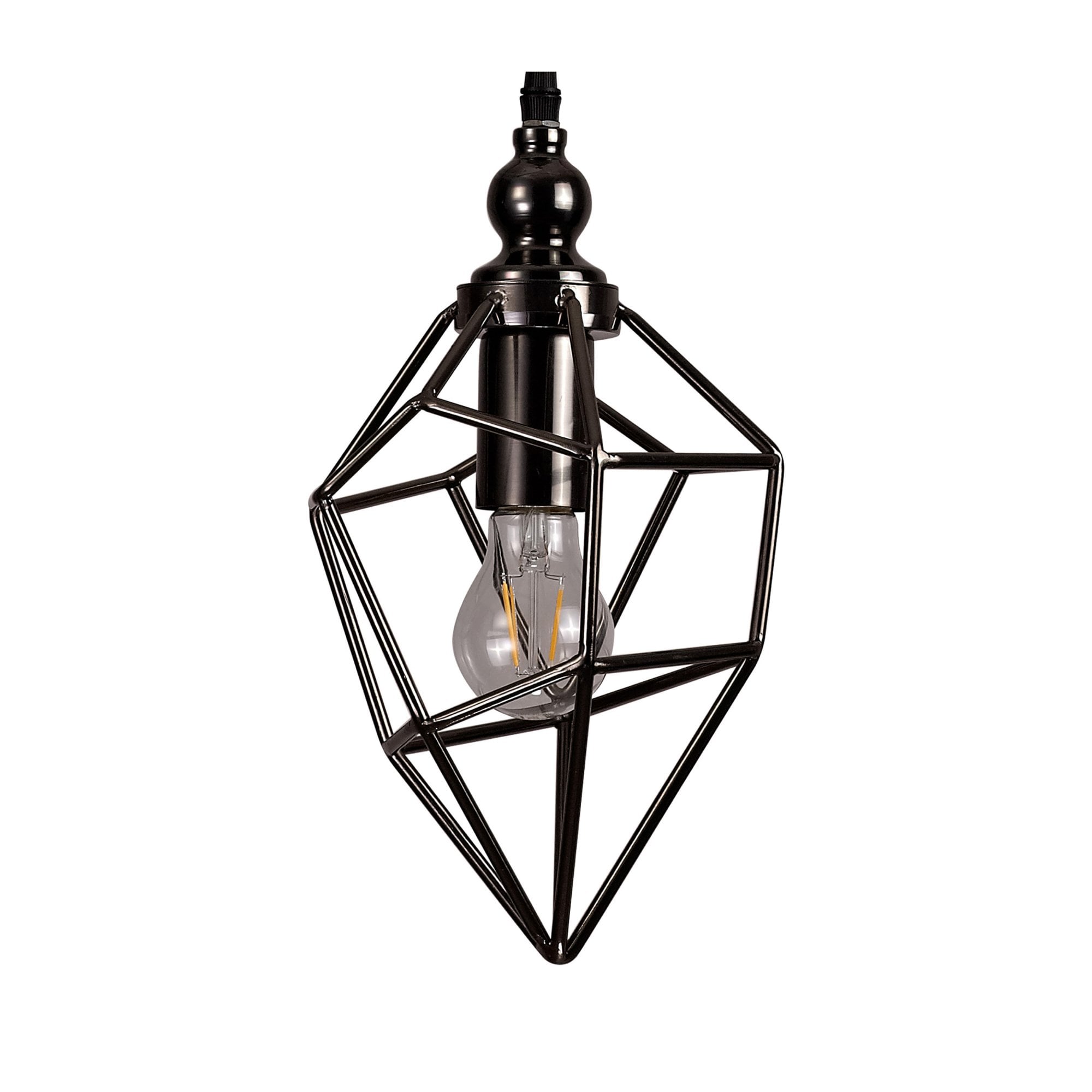 Fabula Austen Small Single Pendant - Black Nickel