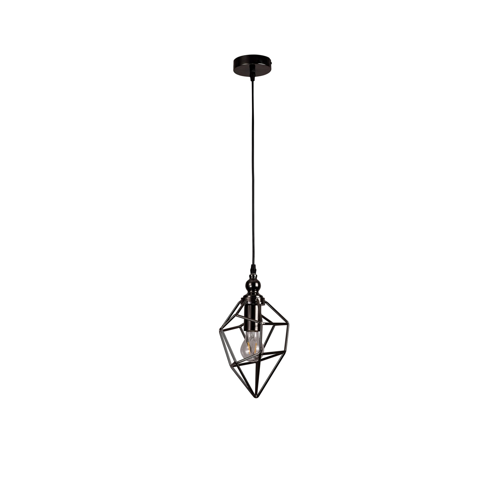Fabula Austen Small Single Pendant - Black Nickel