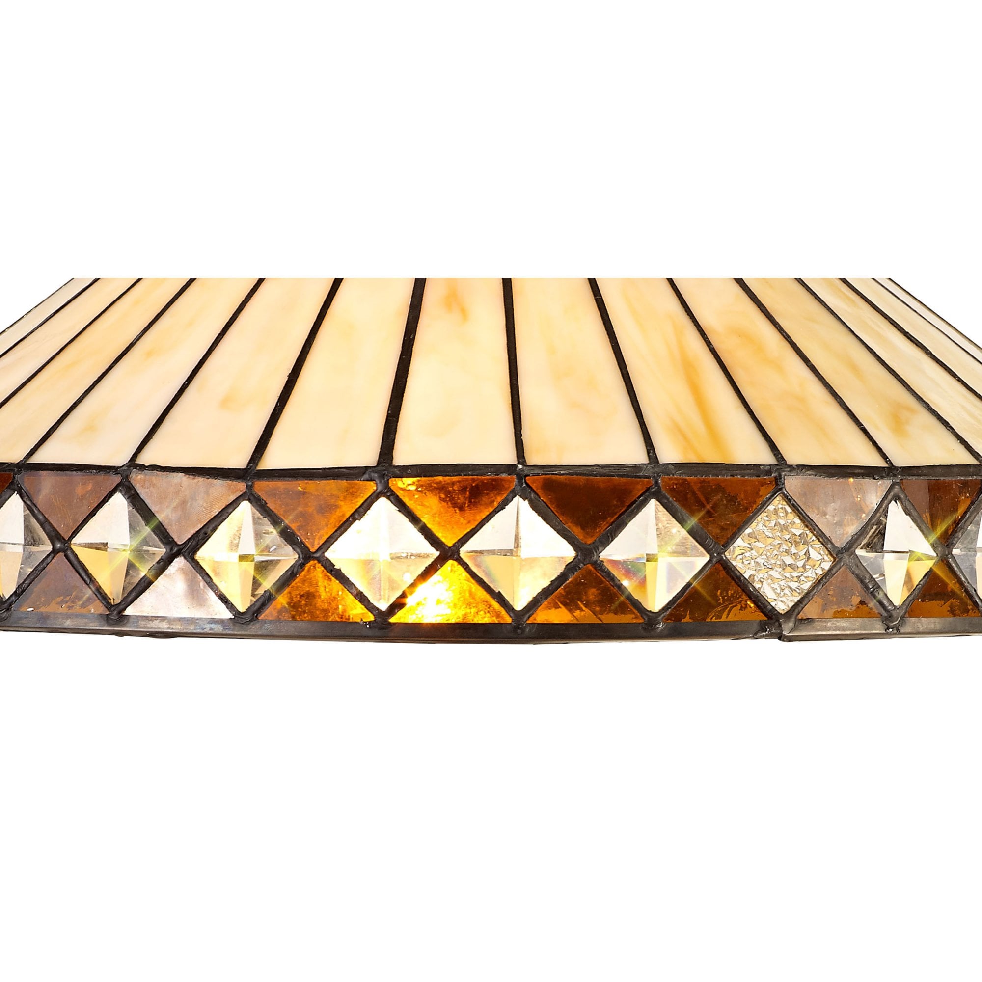 Fabula Westall 40cm Tiffany Shade - Amber & Cream - Shade Only