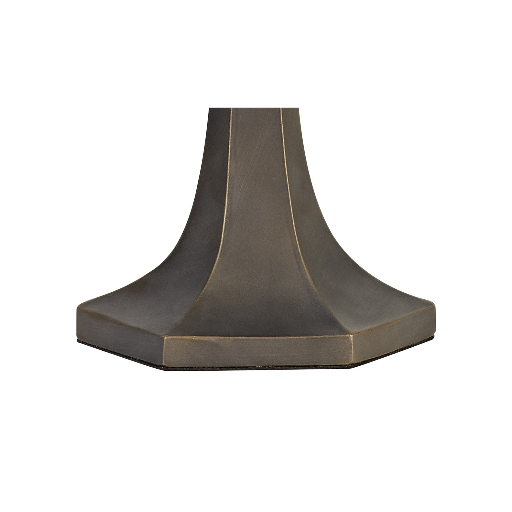 Fabula Harvest 2 Light Octagonal Tiffany Table Lamp Base - Aged Antique Brass - Base Only