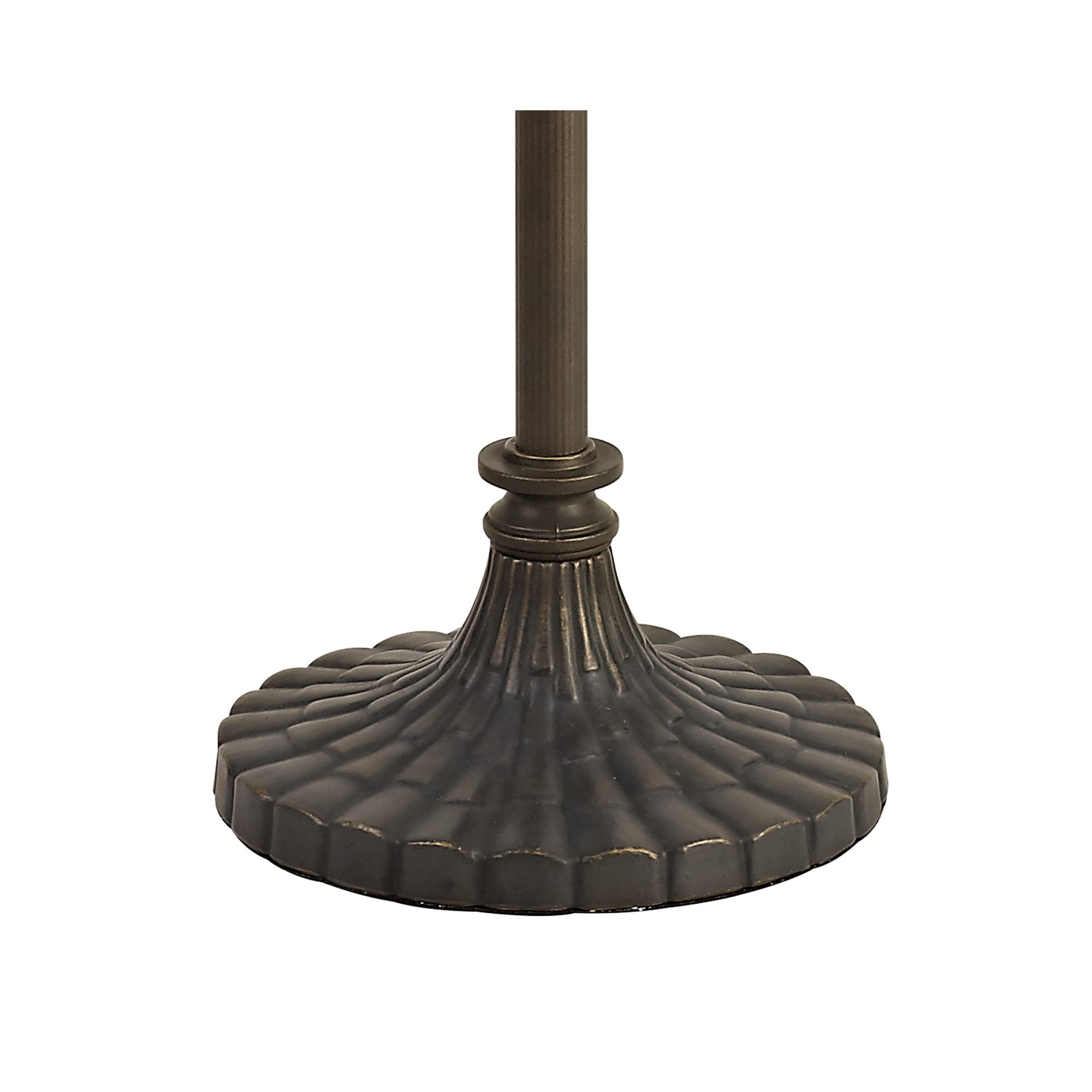 Fabula Harvest 2 Light Stepped Design Tiffany Floor Lamp Base - Aged Antique Brass - Base Only