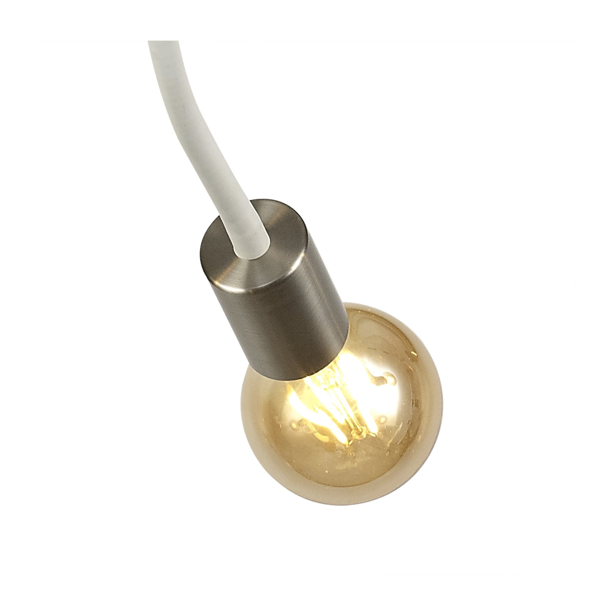 Fabula Hartwell 5 Light Flexible Ceiling Light - Satin White & Satin Nickel