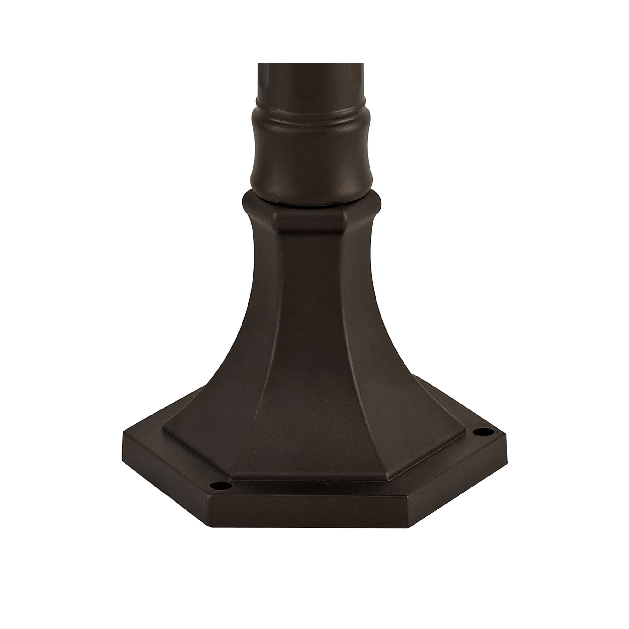 Fabula Bellamy Post Lamp - Antique Bronze & Clear Ripple Glass - IP54