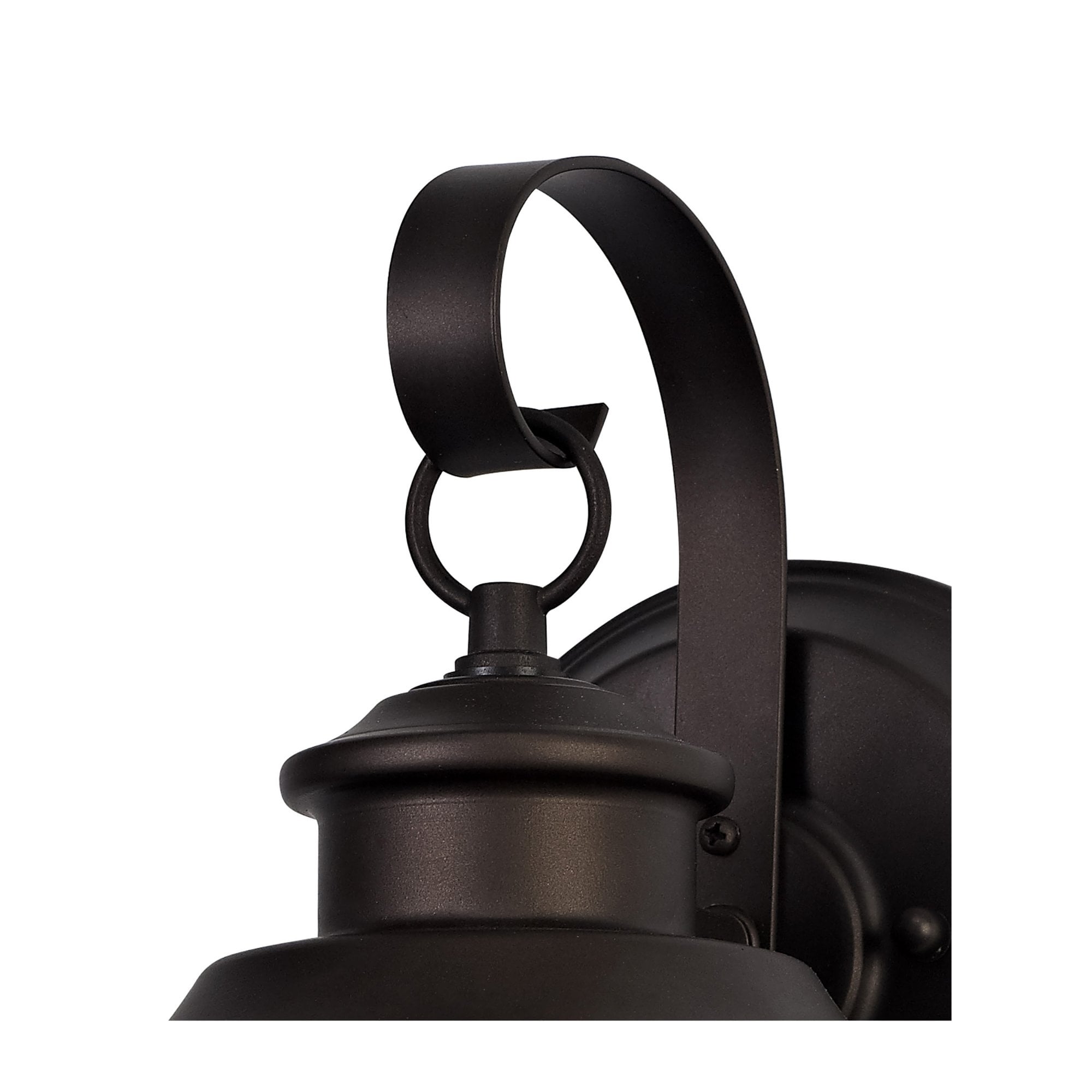 Fabula Bellamy Small Wall Lamp - Antique Bronze & Clear Ripple Glass - IP54