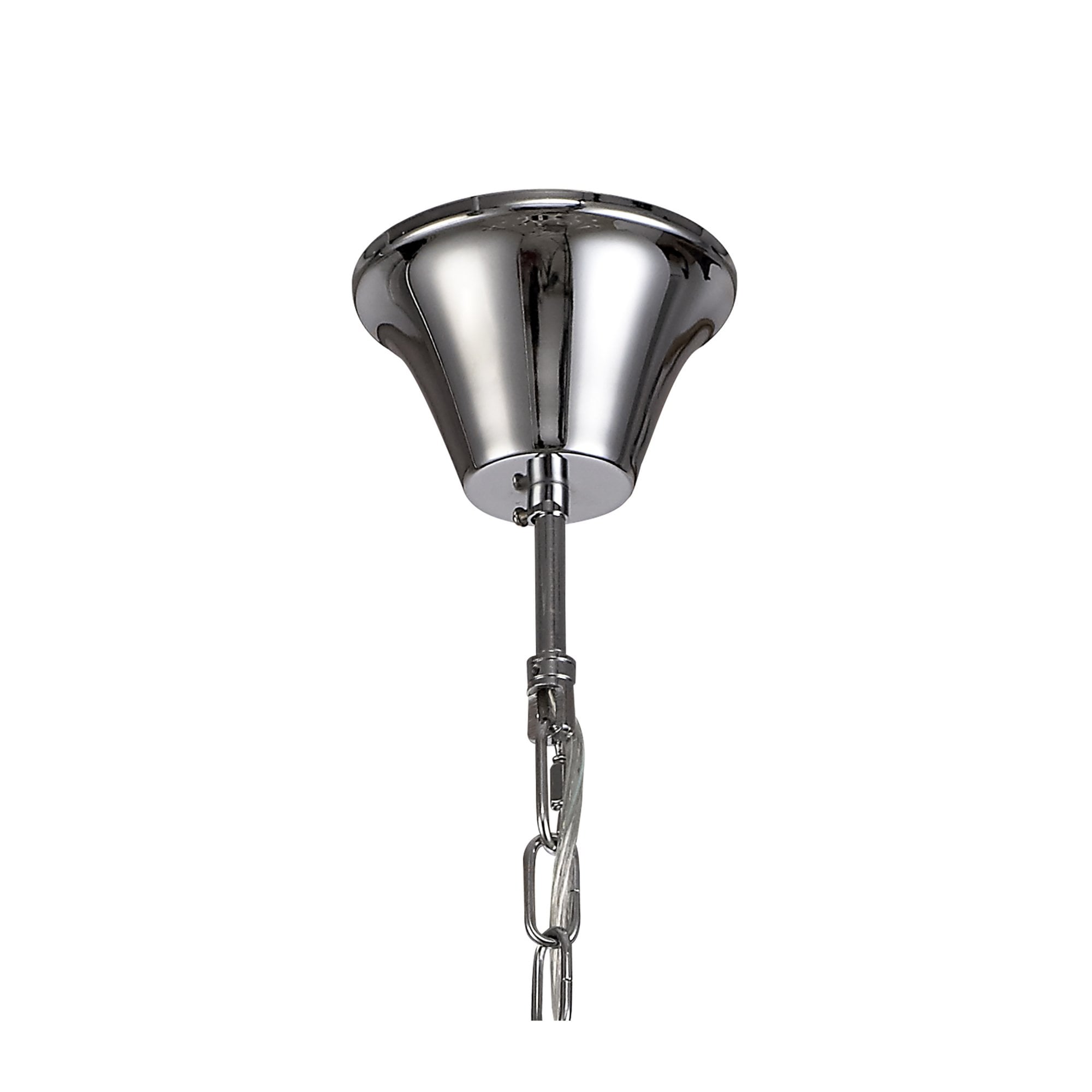 Fabula Hickman 12 Light Chandelier Pendant - Polished Chrome, Clear Glass & Crystal