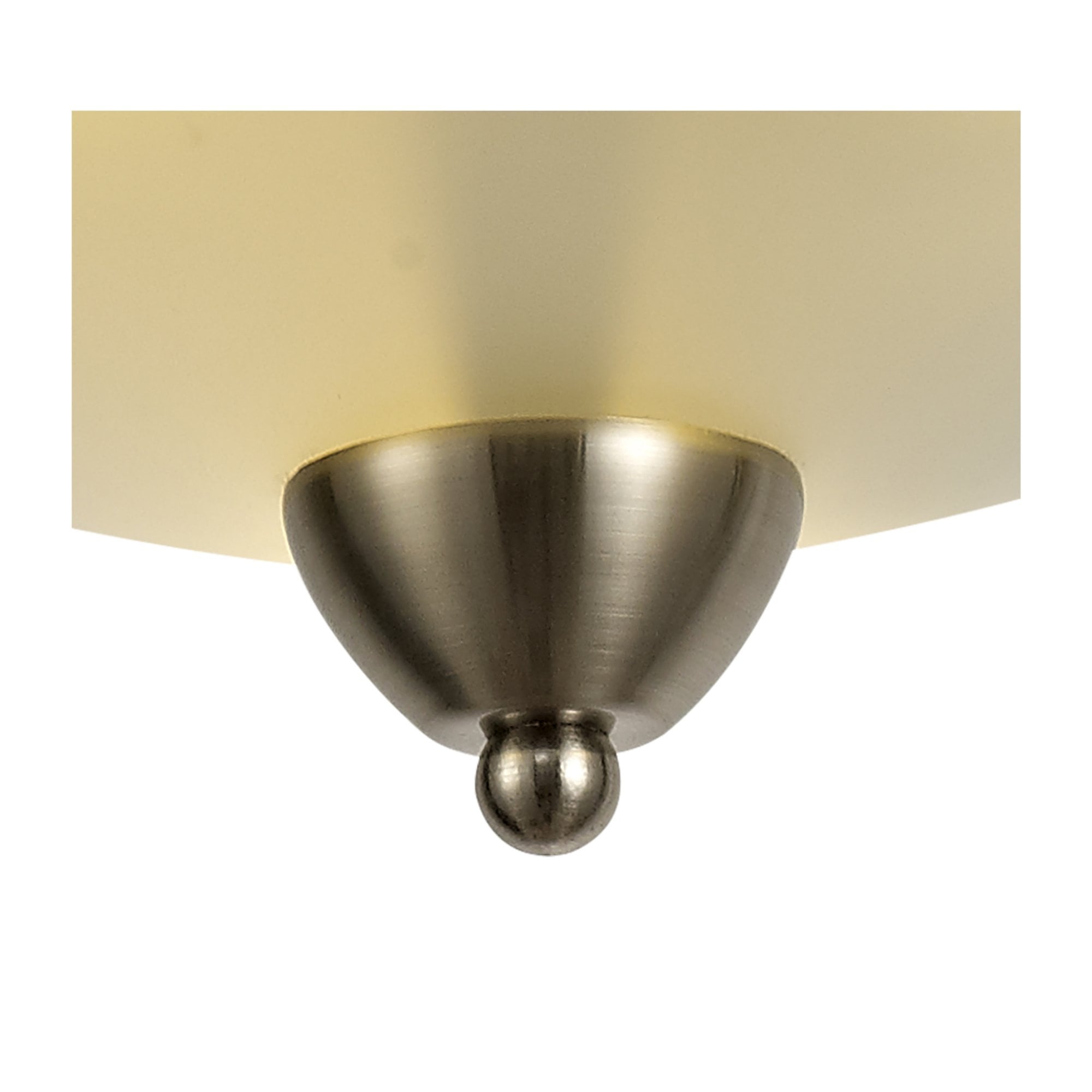 Fabula Rangers 3 Light Semi-Flush Light - Satin Nickel & Frosted Glass