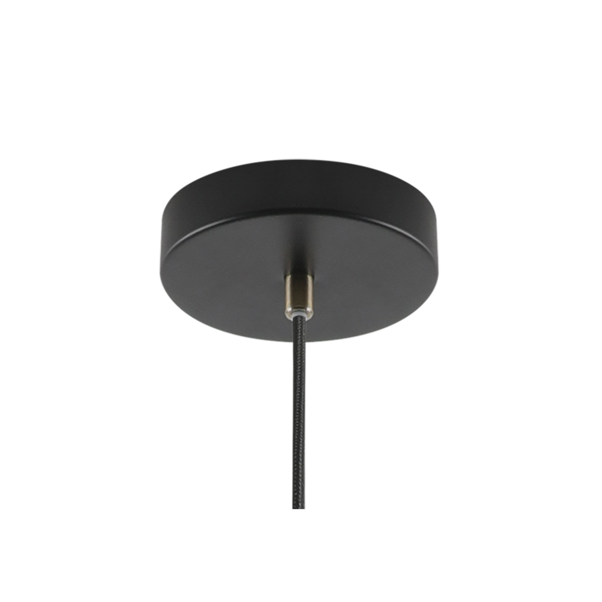 Fabula Leicester Medium Single Pendant - Matt Black & Khaki
