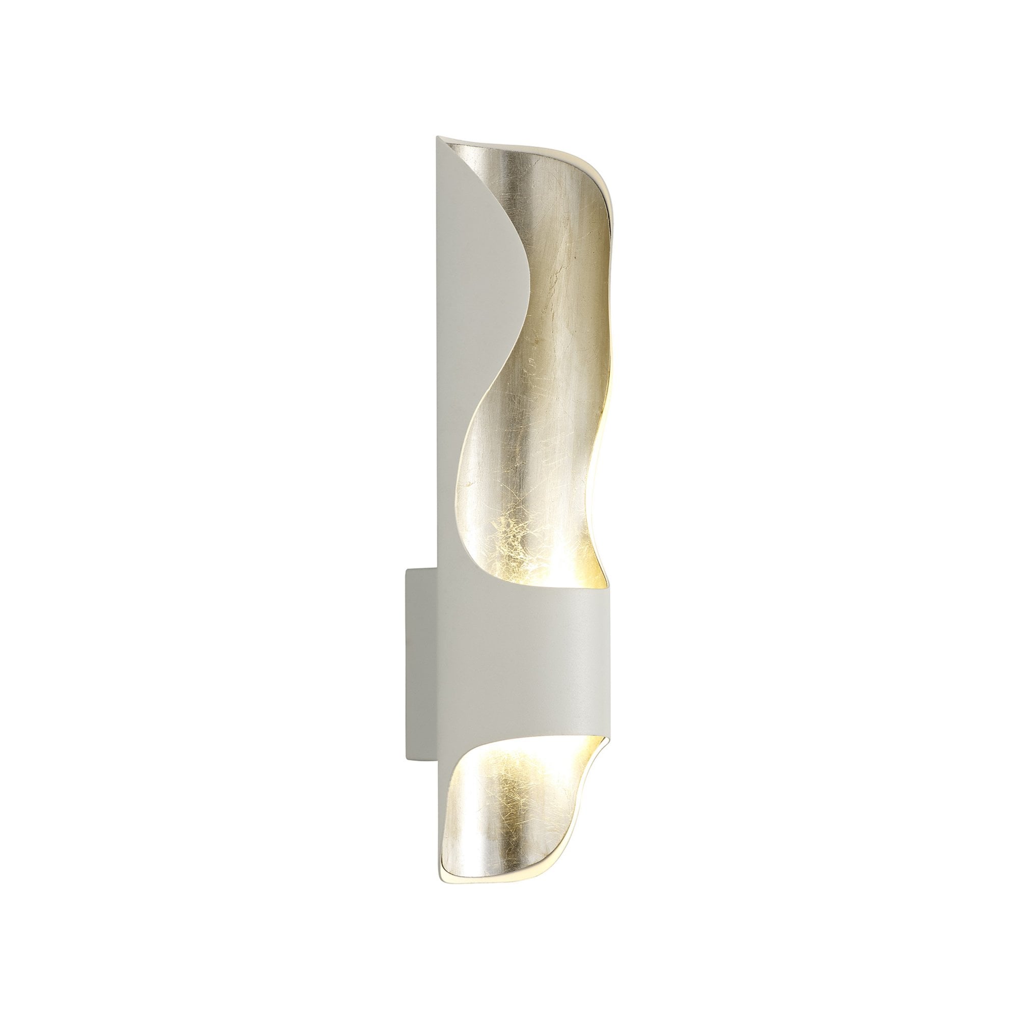 Fabula Stanmore LED Wall Lamp - White & Silver Leaf