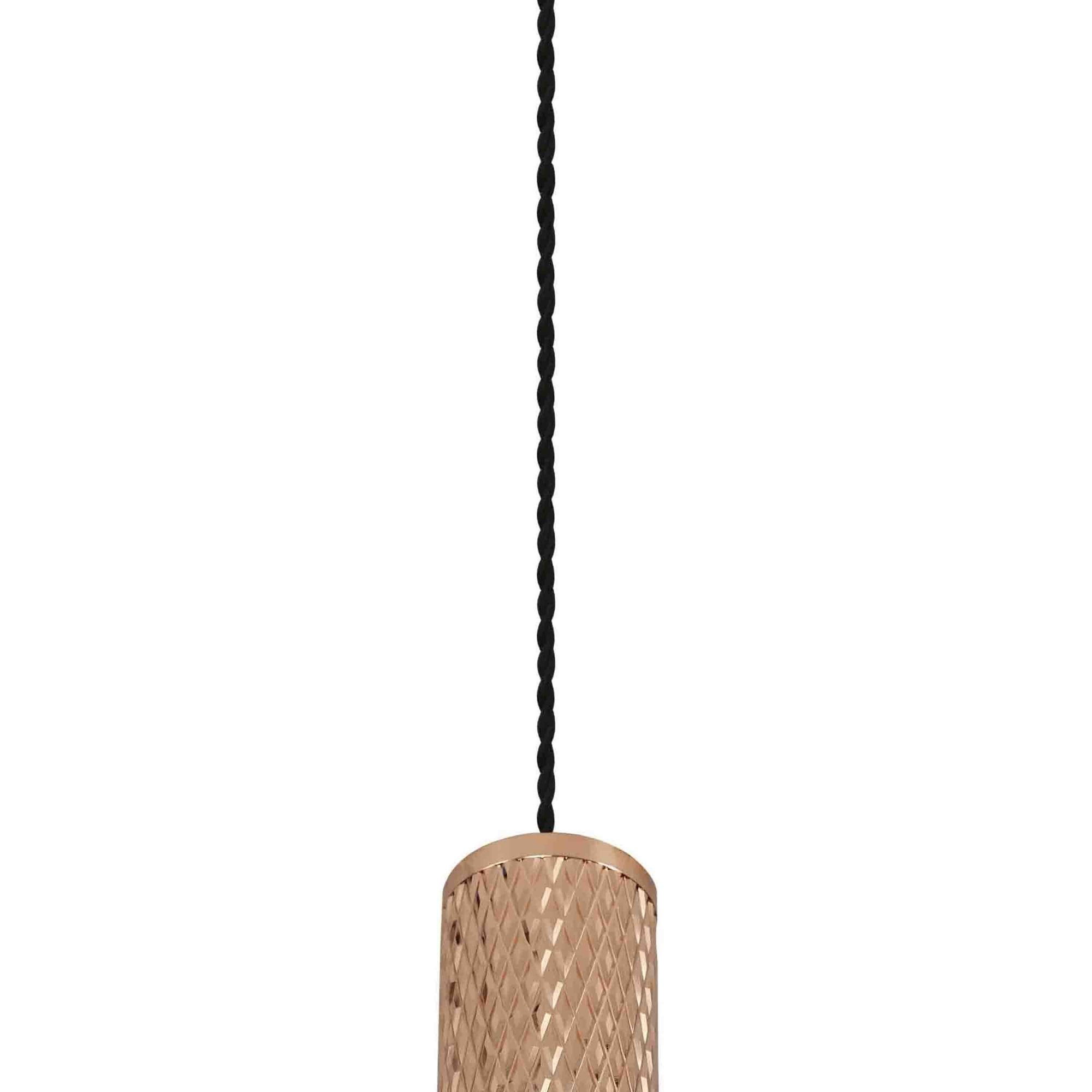 Fabula Summerfield Single 20cm Pendant - Rose Gold