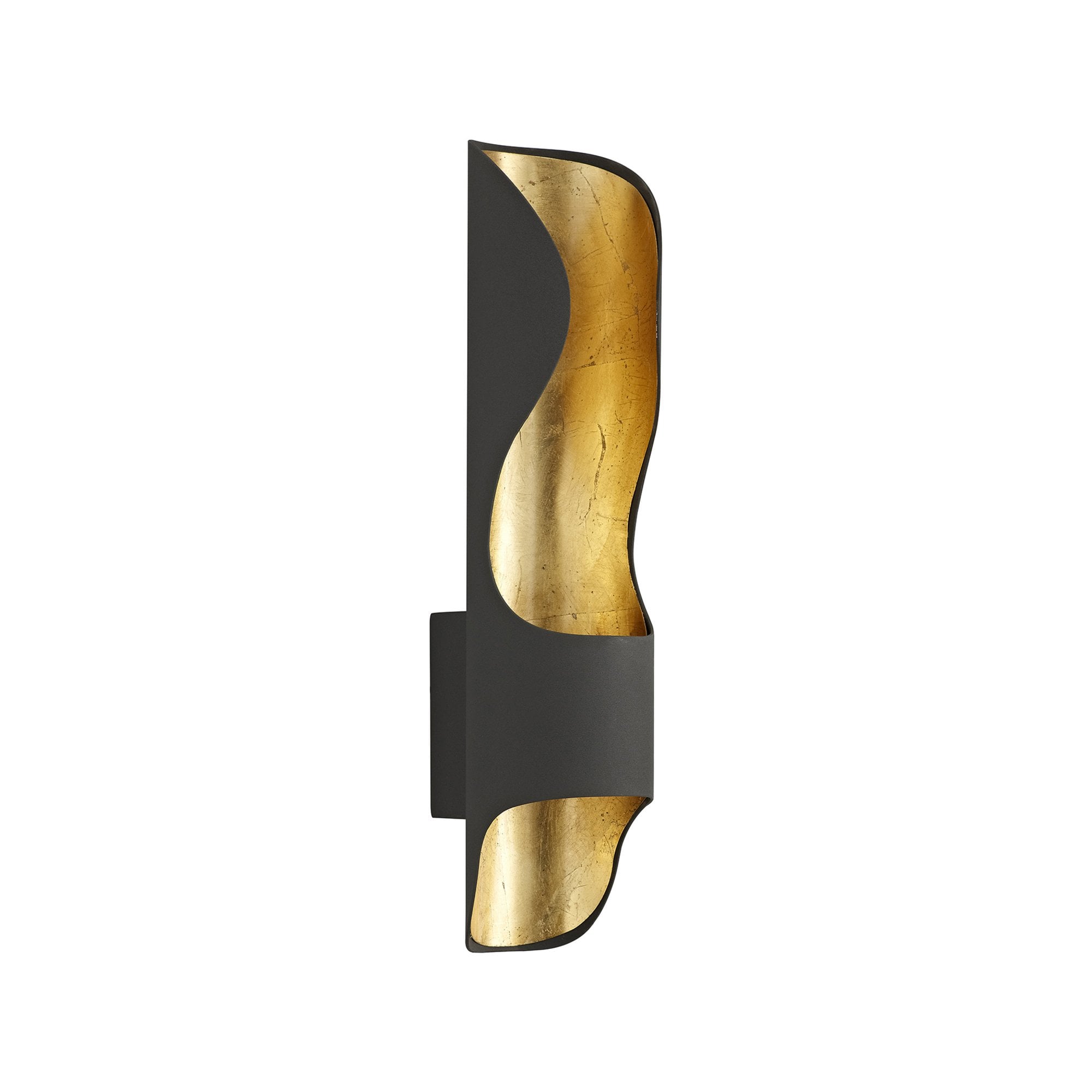 Fabula Stanmore LED Wall Lamp - Anthracite & Gold Leaf