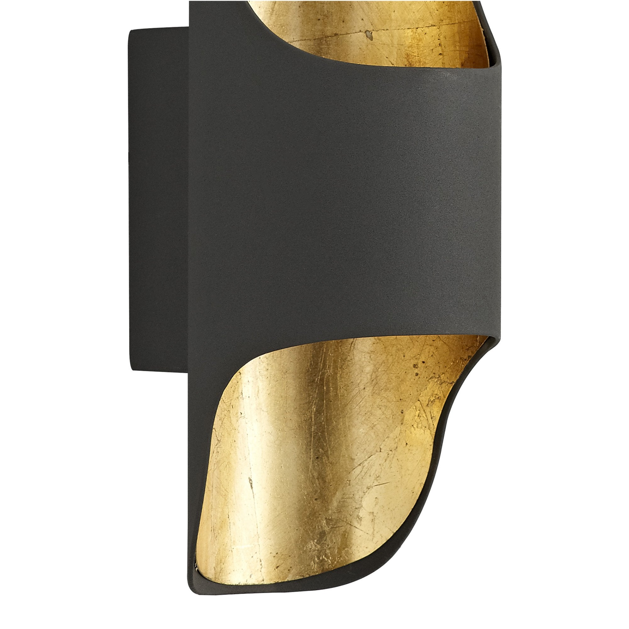 Fabula Stanmore LED Wall Lamp - Anthracite & Gold Leaf