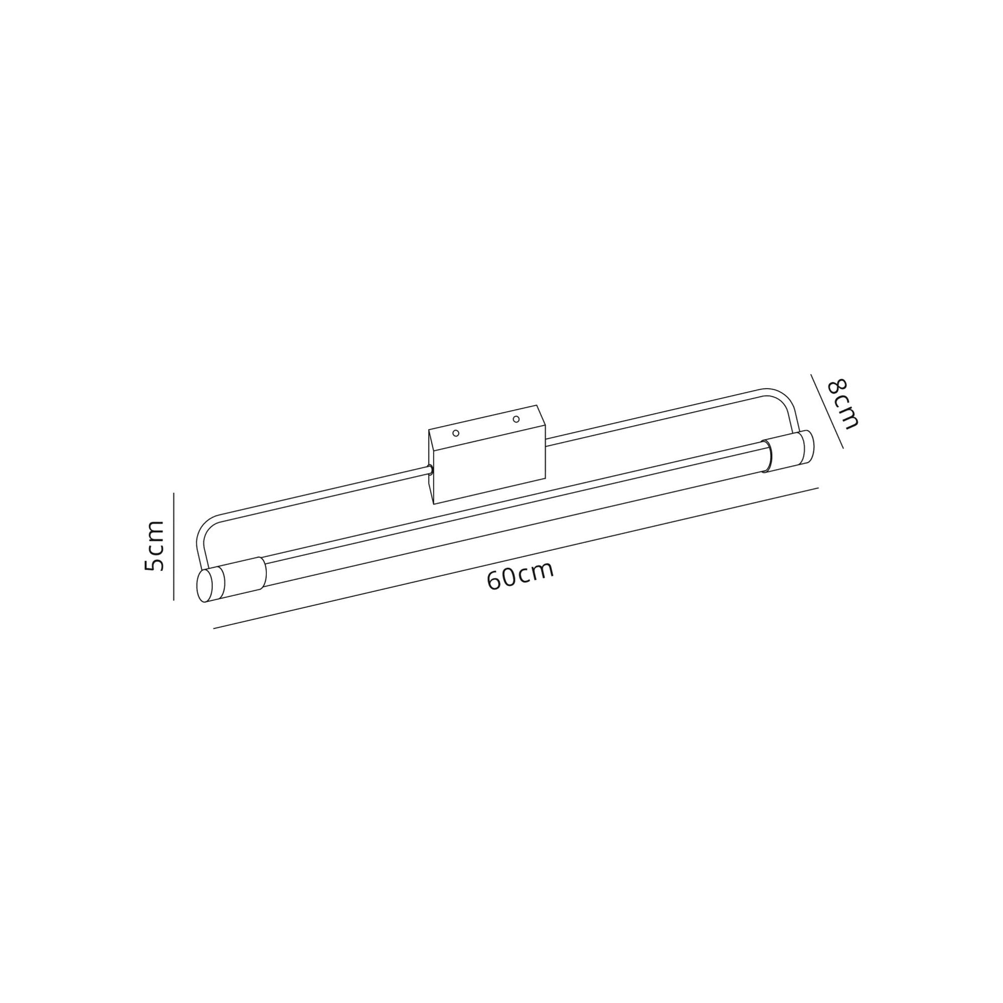 Fabula Ashfields Large LED Wall Lamp - Chrome - IP44