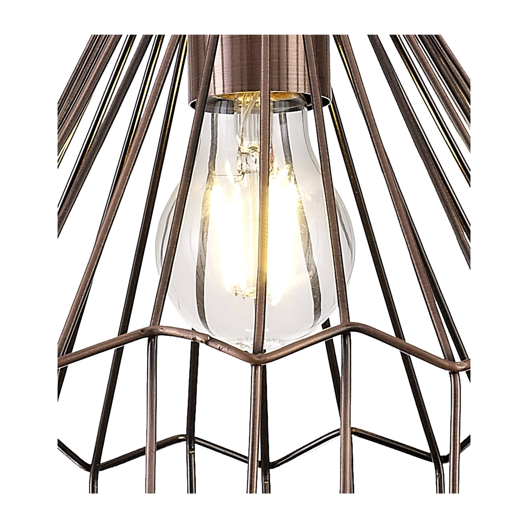 Fabula Beatrice Small Pendant - Antique Copper & Black