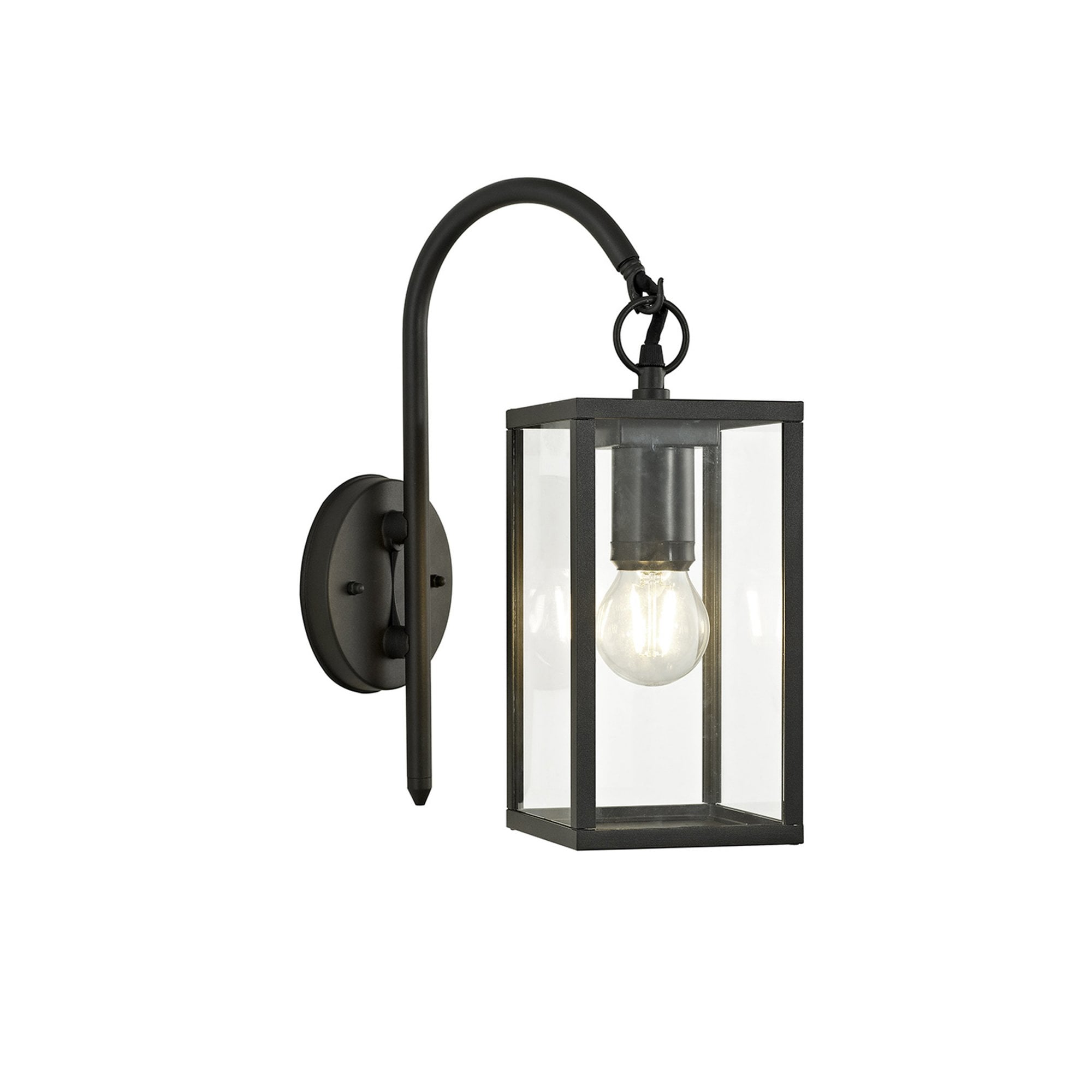 Fabula Honeycroft Downward Wall Lamp - Graphite Black - IP54