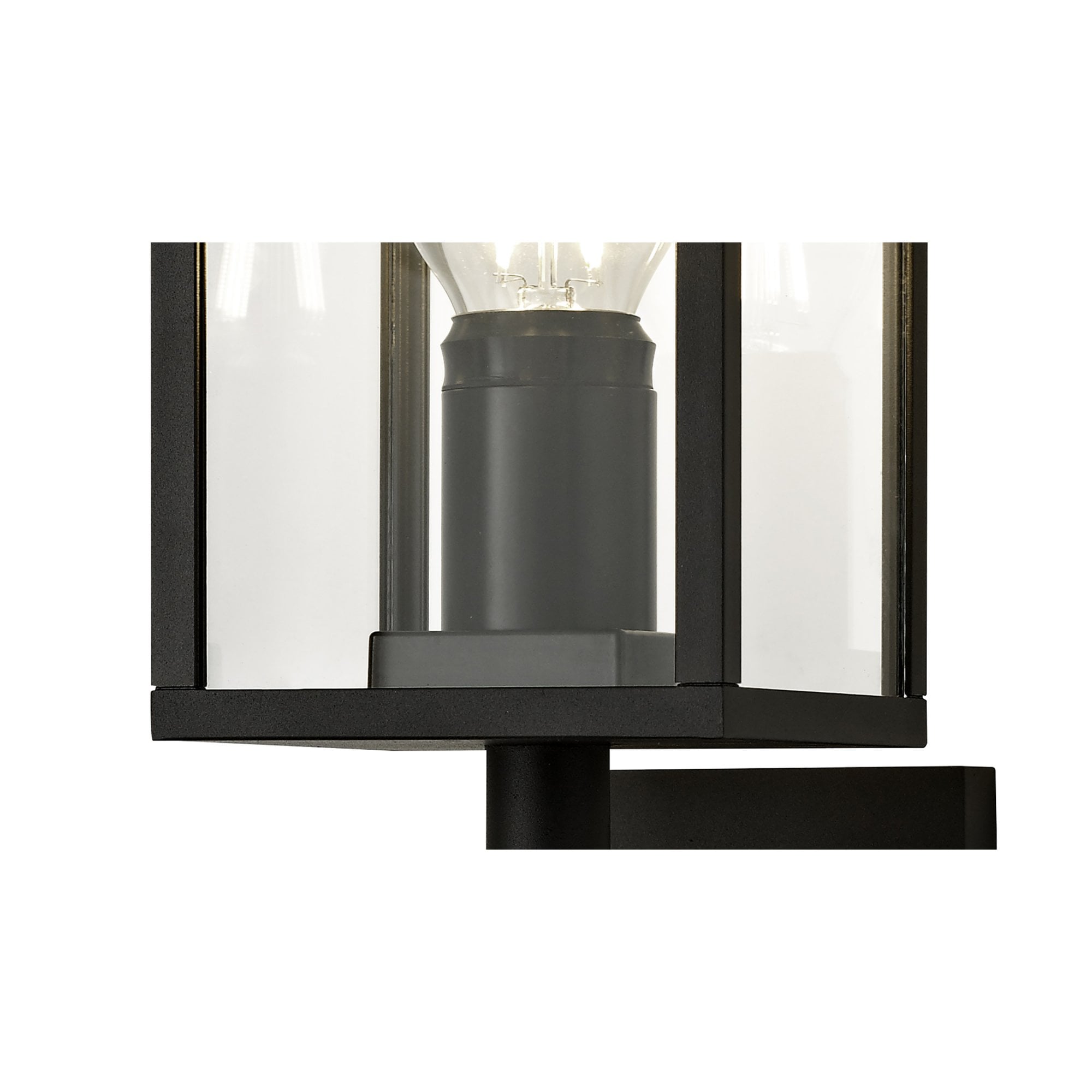 Fabula Honeycroft Upward Wall Lamp - Graphite Black - IP54