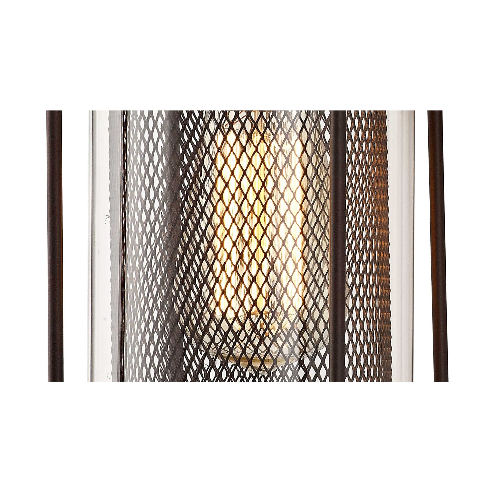 Fabula Addison Large Wall Lamp - Antique Bronze & Clear Glass - IP54