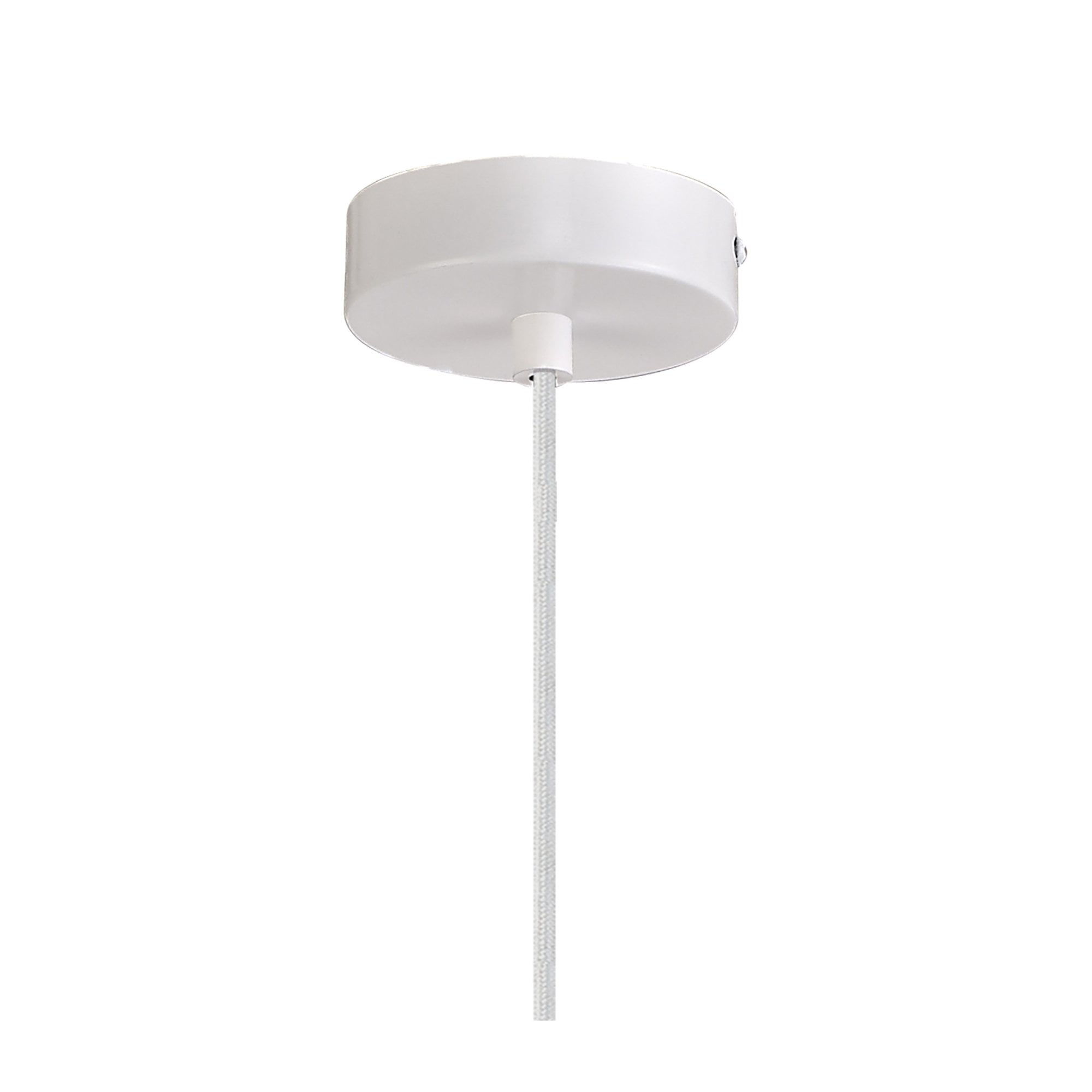 Fabula Bushfields Large Single Adjustable Pendant - Gloss White & Gloss White
