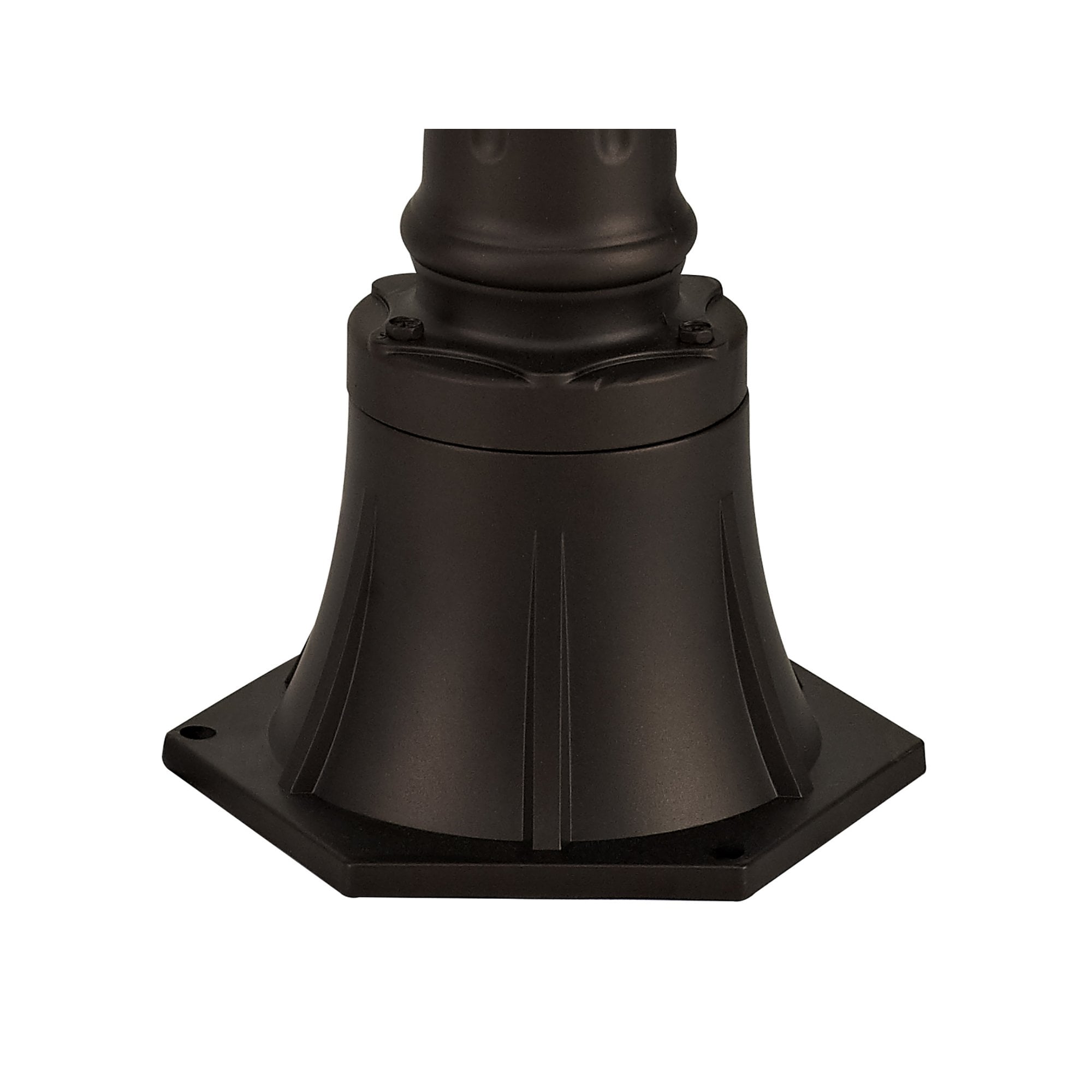 Fabula Addison Single Headed Post Lamp - Antique Bronze & Clear Glass - IP54