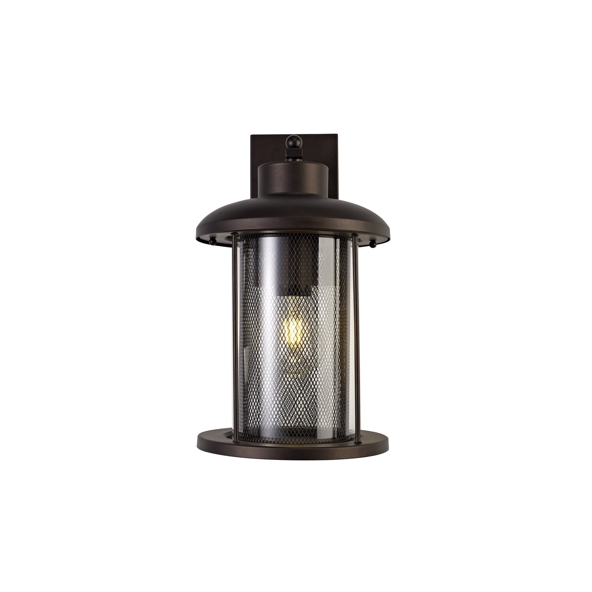 Fabula Addison Extra Large Wall Lamp - Antique Bronze & Clear Glass - IP54
