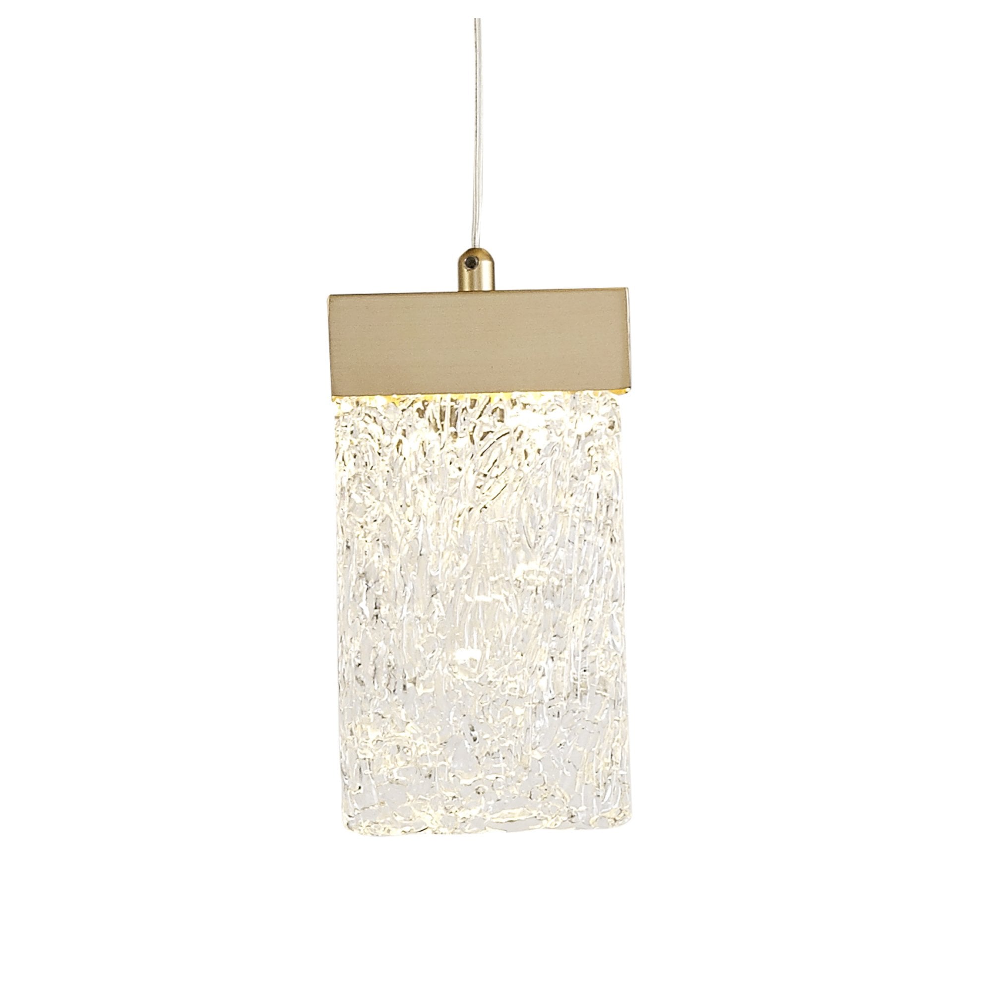 Fabula Falcon 21 Light Round LED Pendant - Painted Brushed Gold