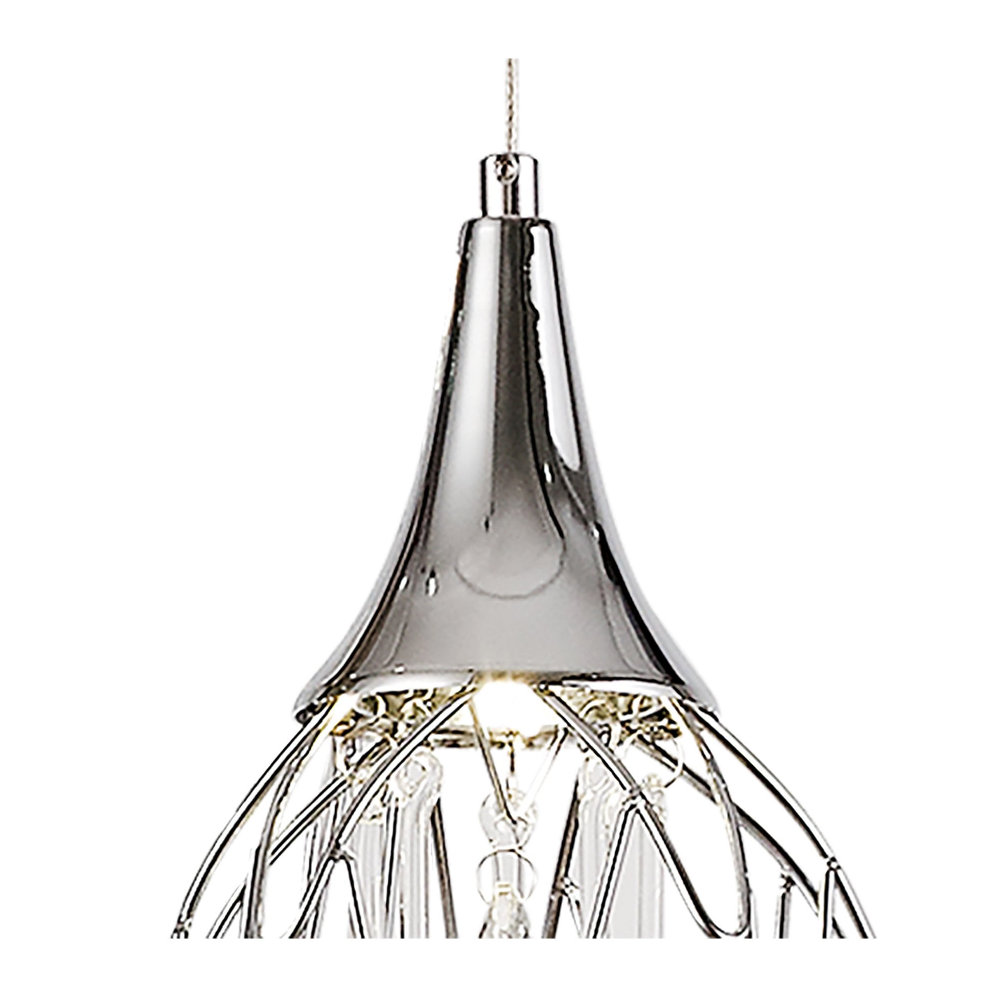 Fabula Albion Single Pendant - Polished Chrome