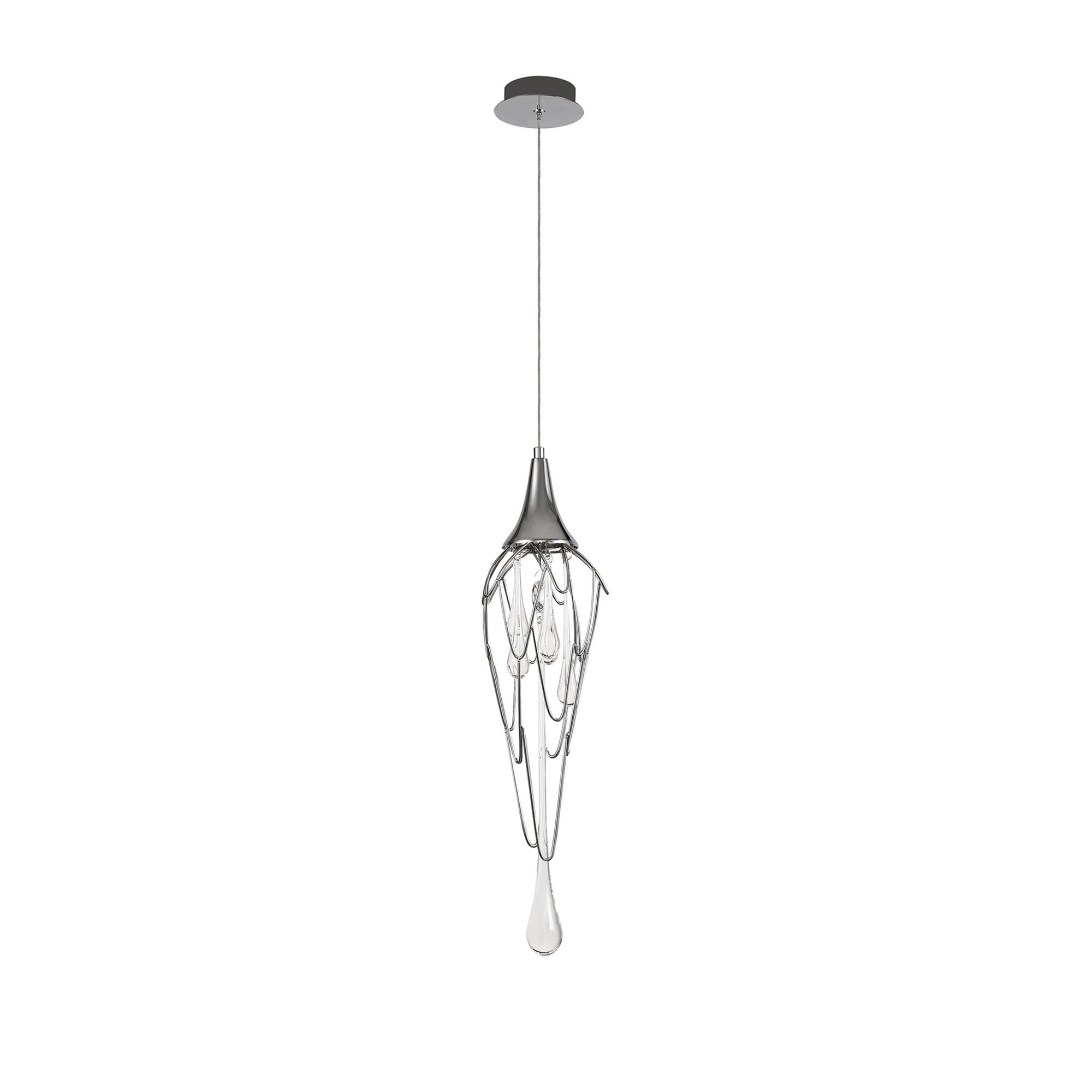 Fabula Albion Single Pendant - Polished Chrome
