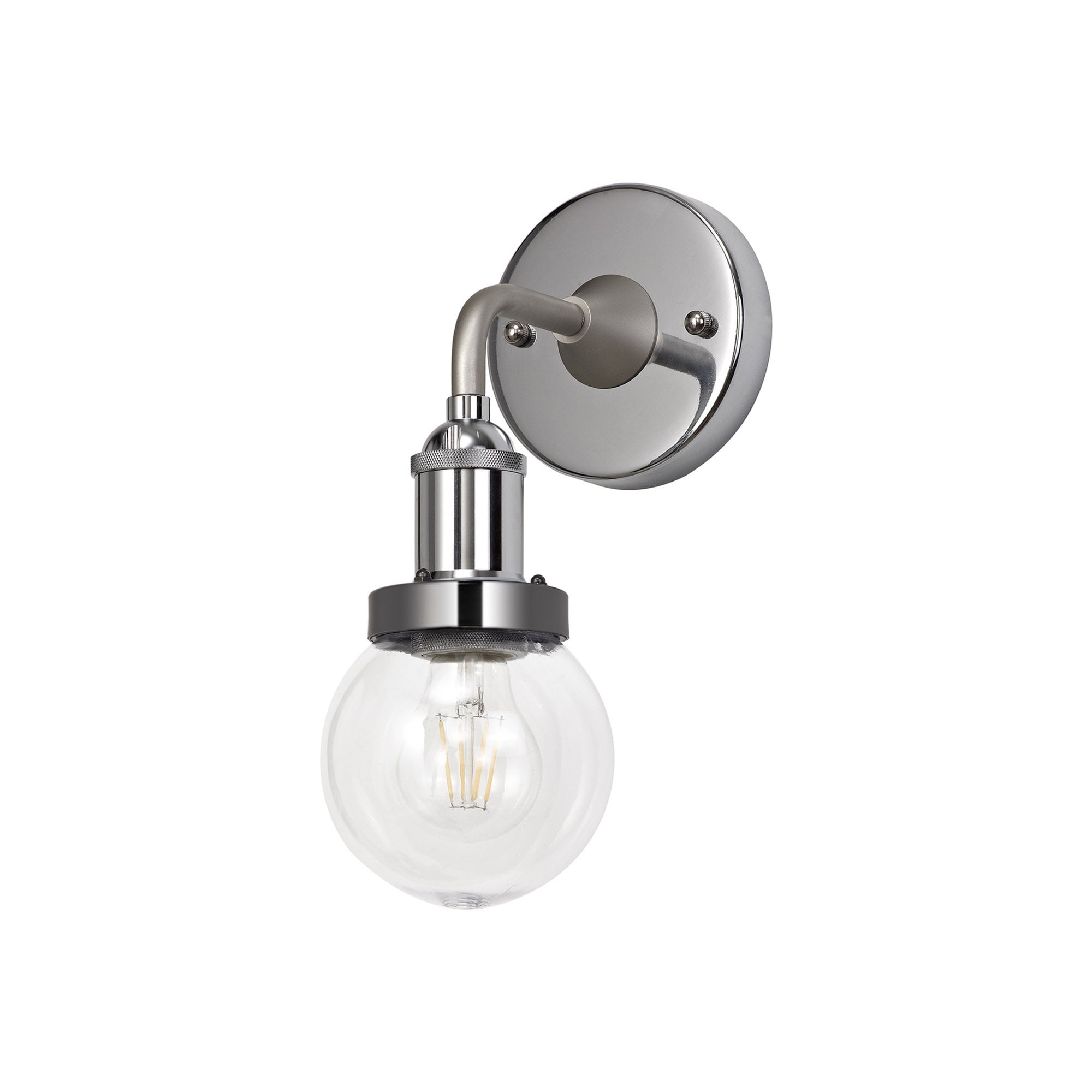 Fabula Avondale Wall Lamp - Titanium Silver & Polished Chrome - IP65
