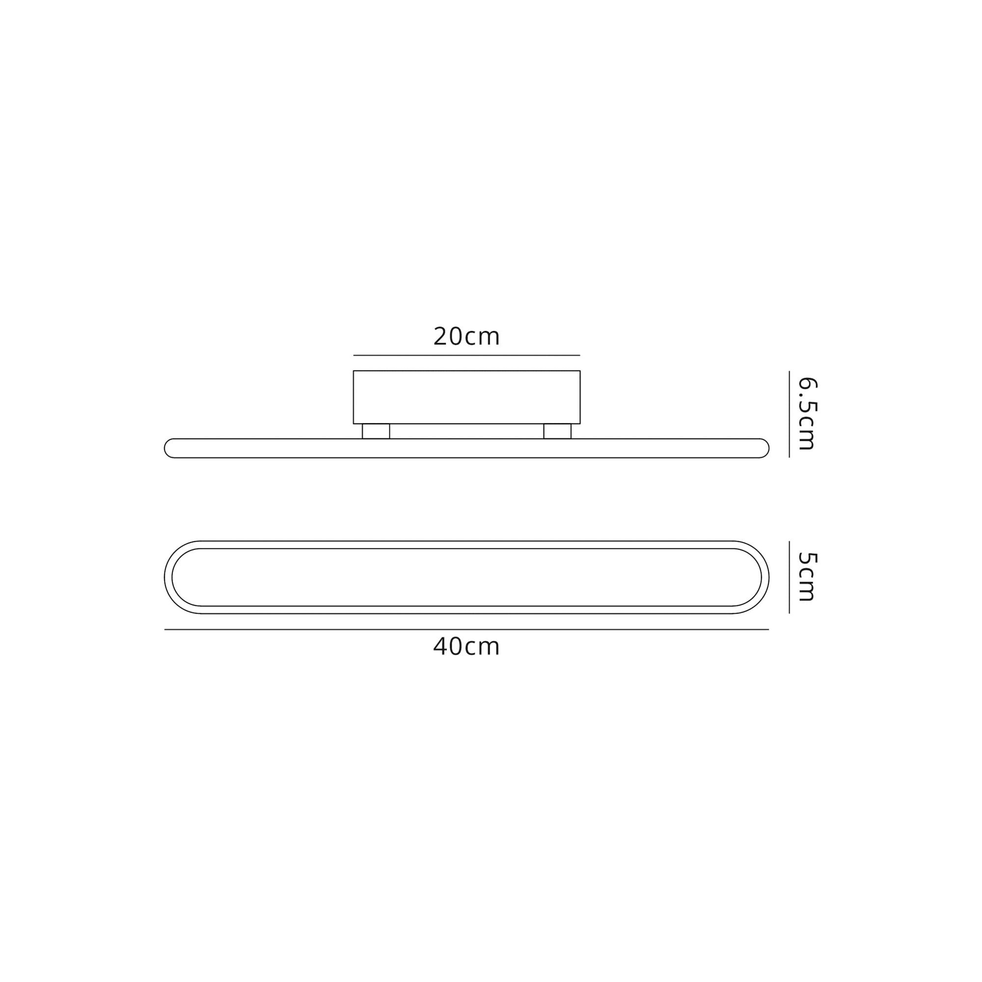 Fabula Chandler 400mm LED Wall Lamp - Sand White