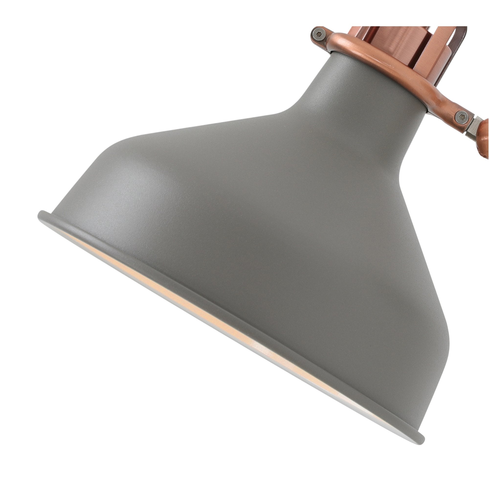 Fabula Forest Single Adjustable Wall Lamp - Sand Grey & Copper