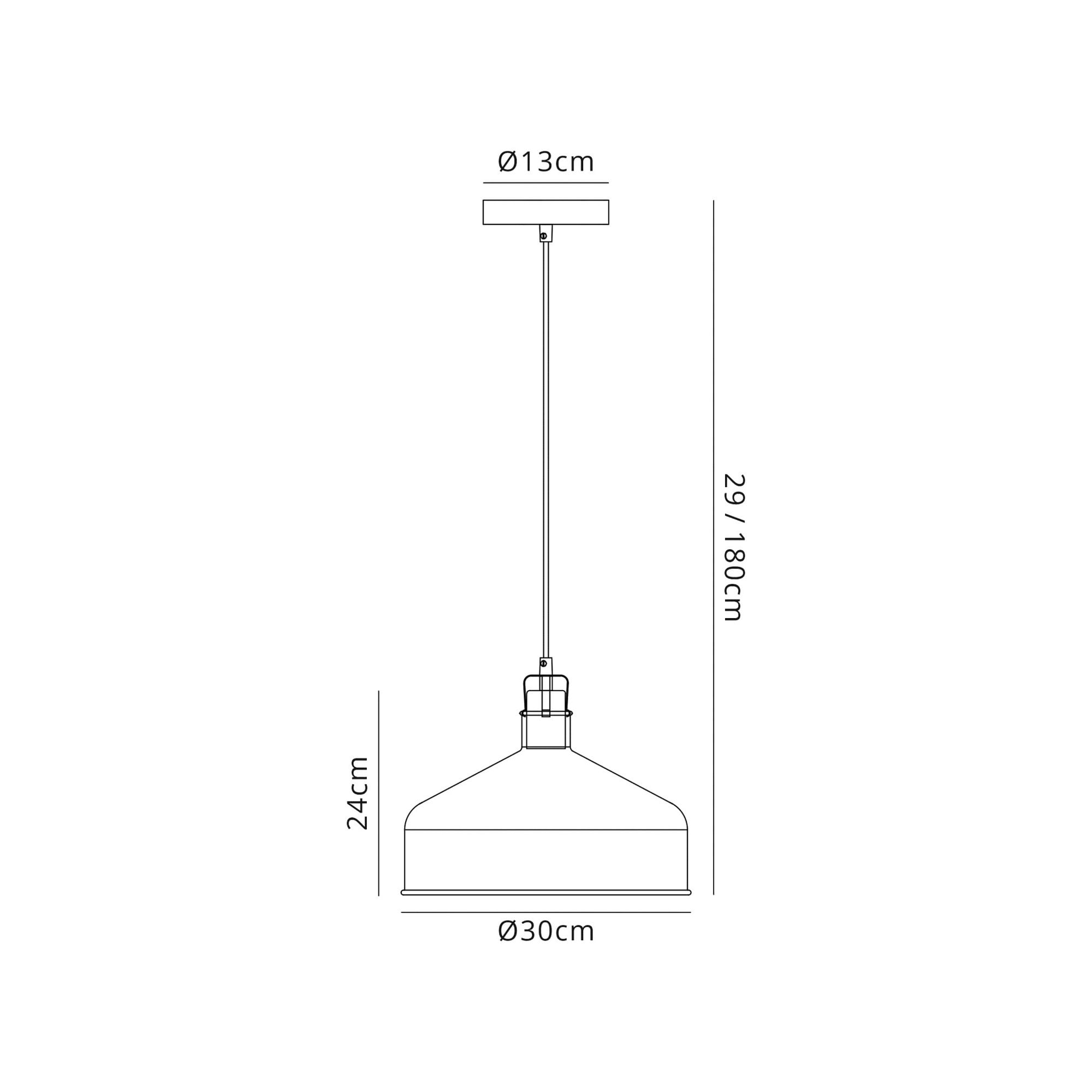 Fabula Forest Single Medium Pendant - Sand Grey & Copper