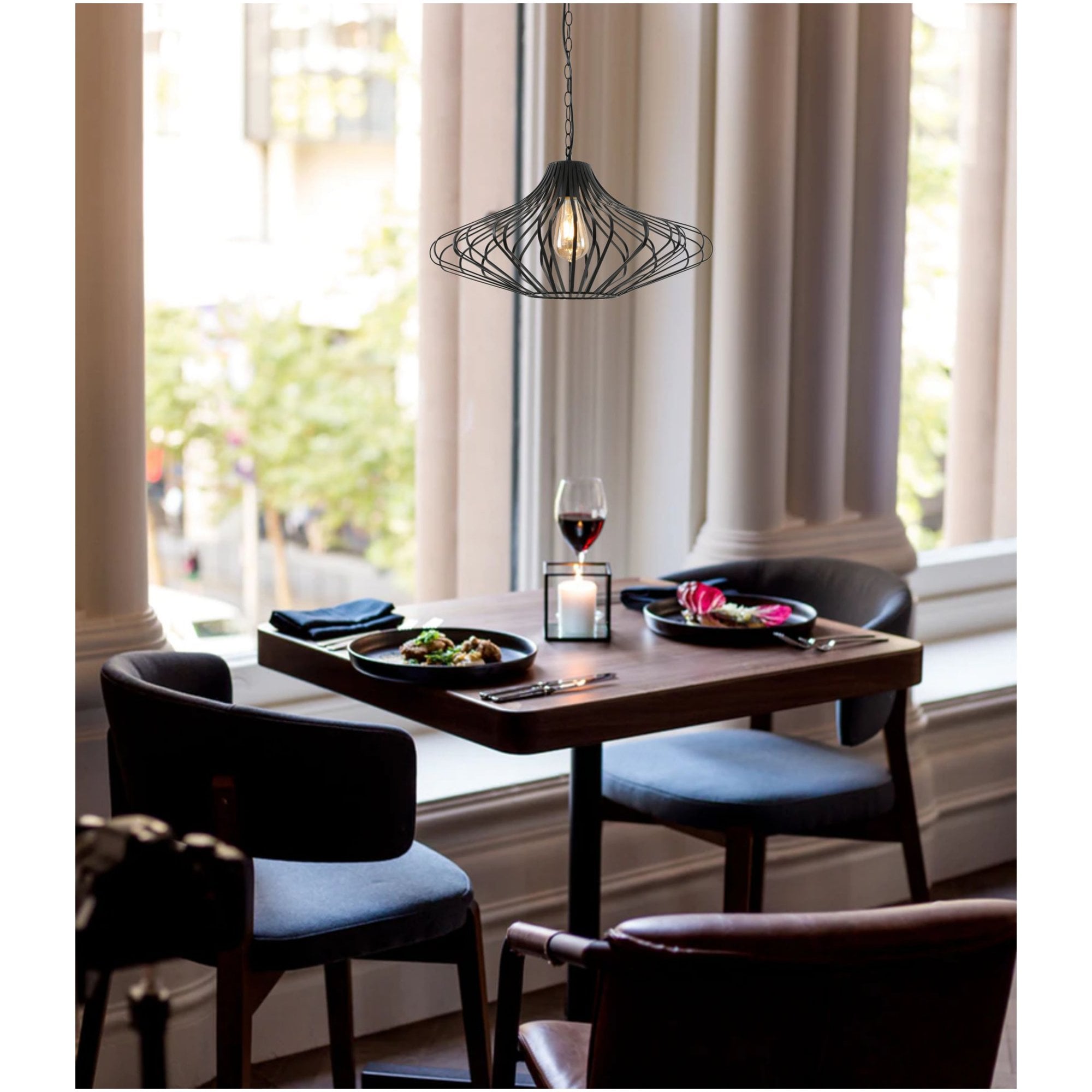 Fabula Bracken Pendant - Matt Black