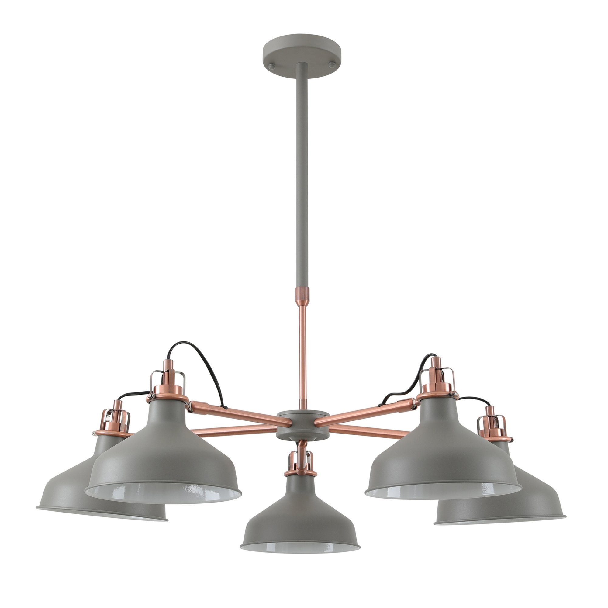 Fabula Forest 5 Light Telescopic - Sand Grey & Copper